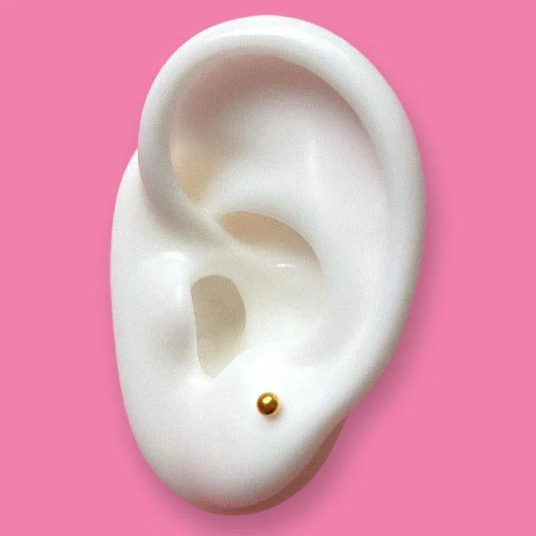 3 mm Dot Flat Back Stud - Surgical Steel - Image 8