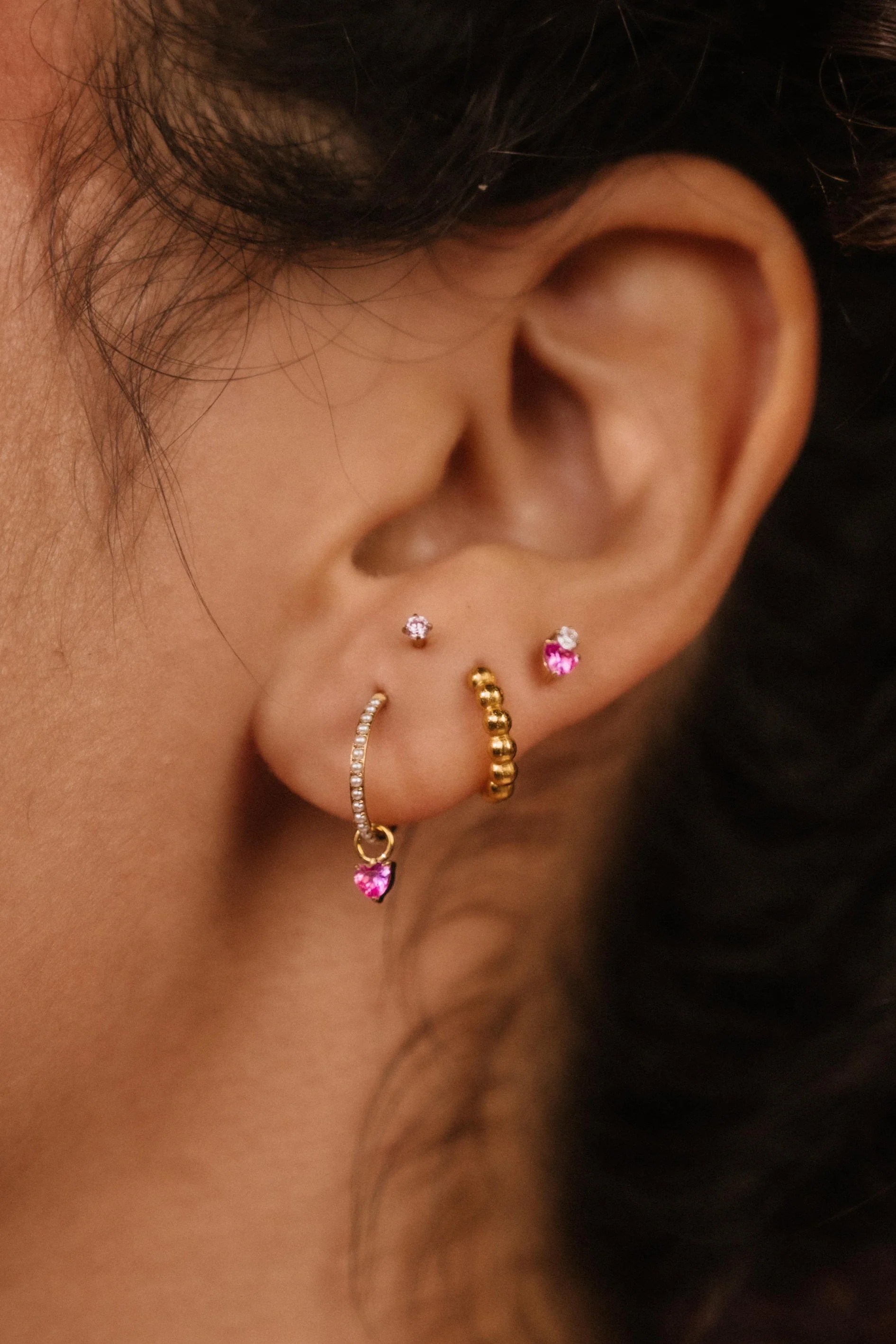 Amourette Hoop Charm - Rose - Image 3