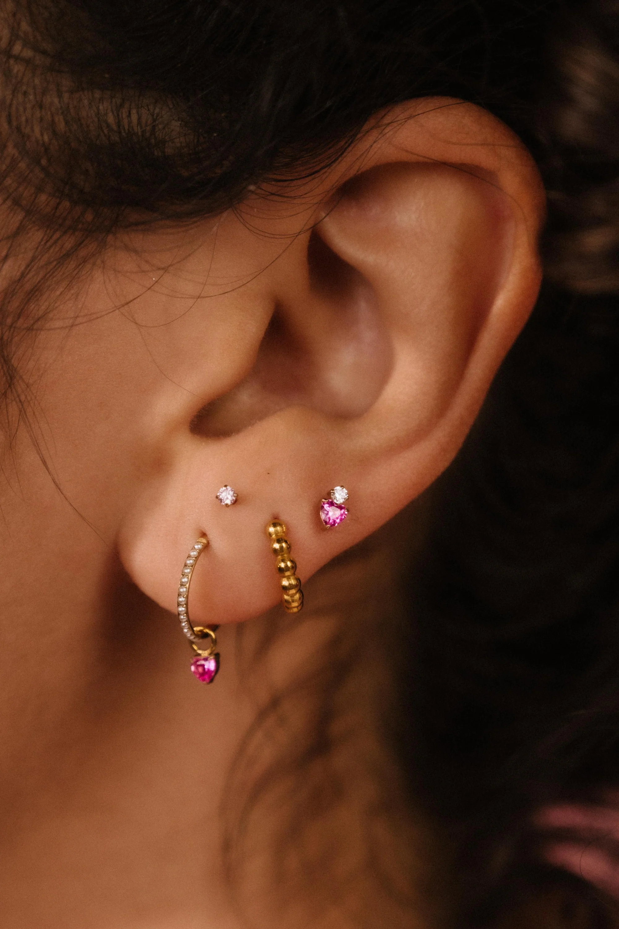 Amourette Hoop Charm - Rose - Image 4