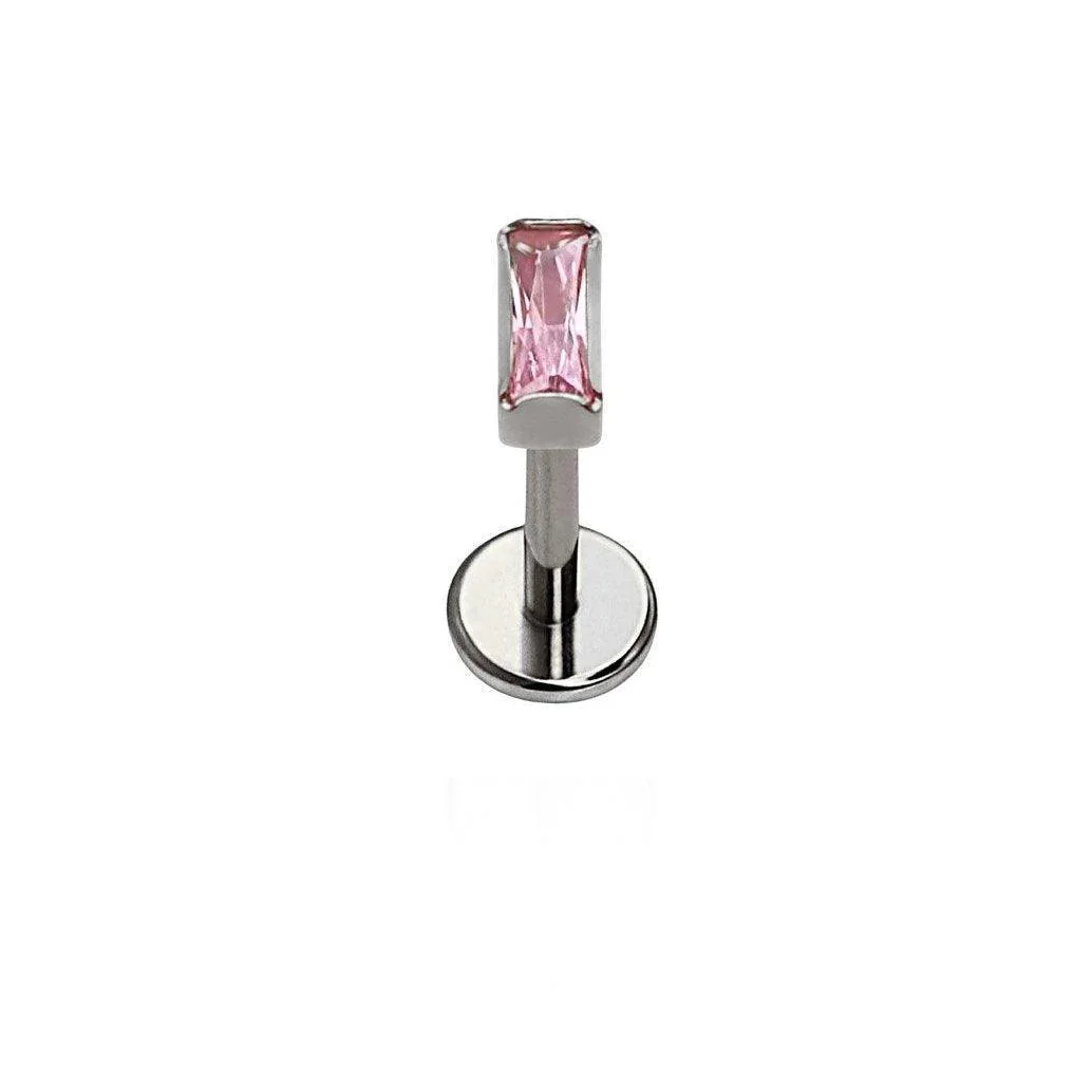 Bezel Baguette Flat Back Stud - Image 10