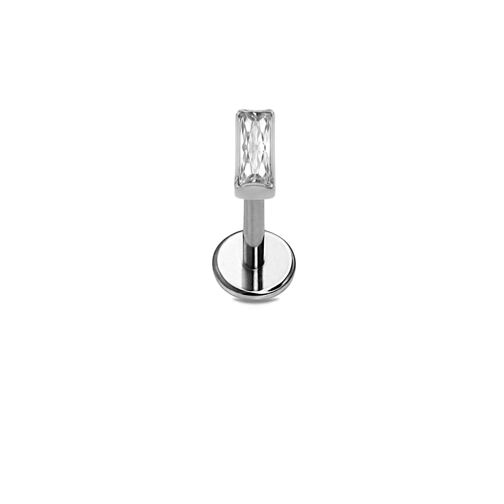 Bezel Baguette Flat Back Stud - Image 12