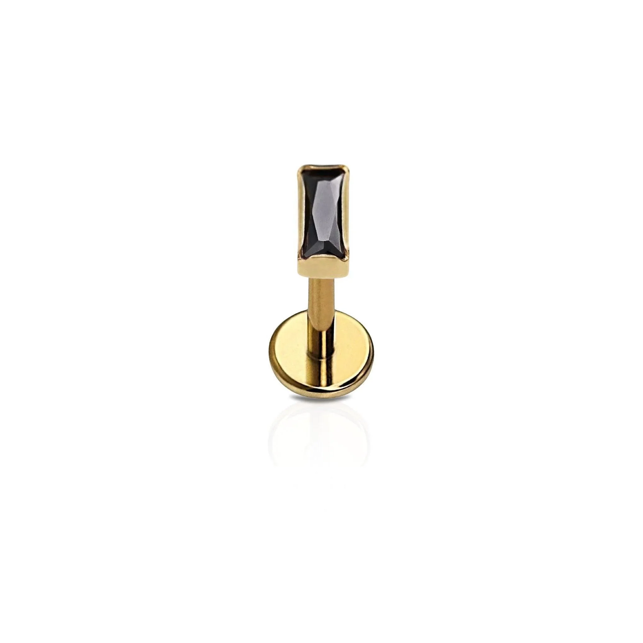Bezel Baguette Flat Back Stud - Image 8