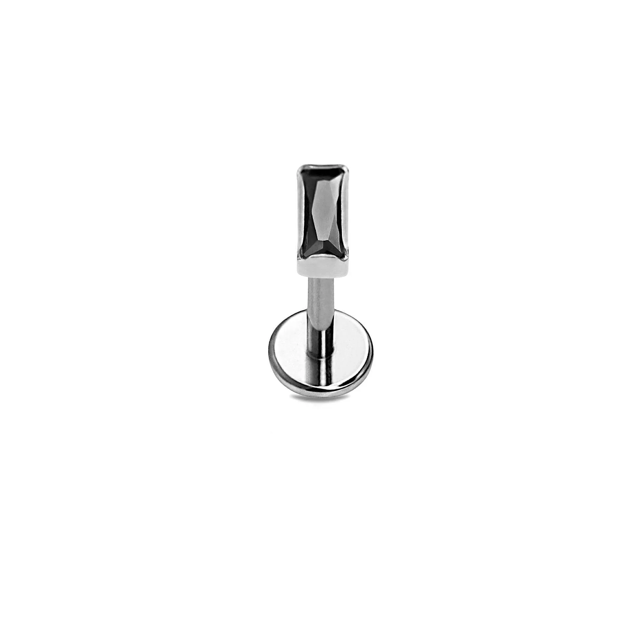 Bezel Baguette Flat Back Stud - Image 9