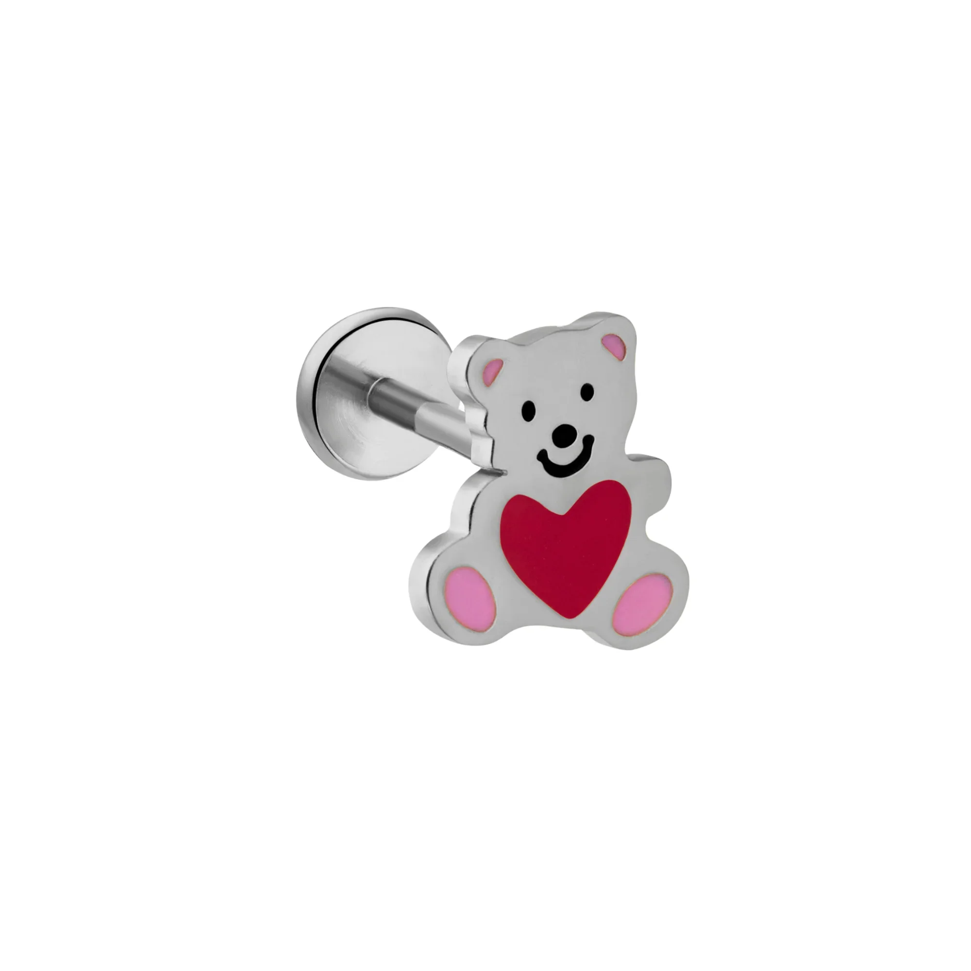 Teddy Bear Enamel Flat Back Stud - Image 8