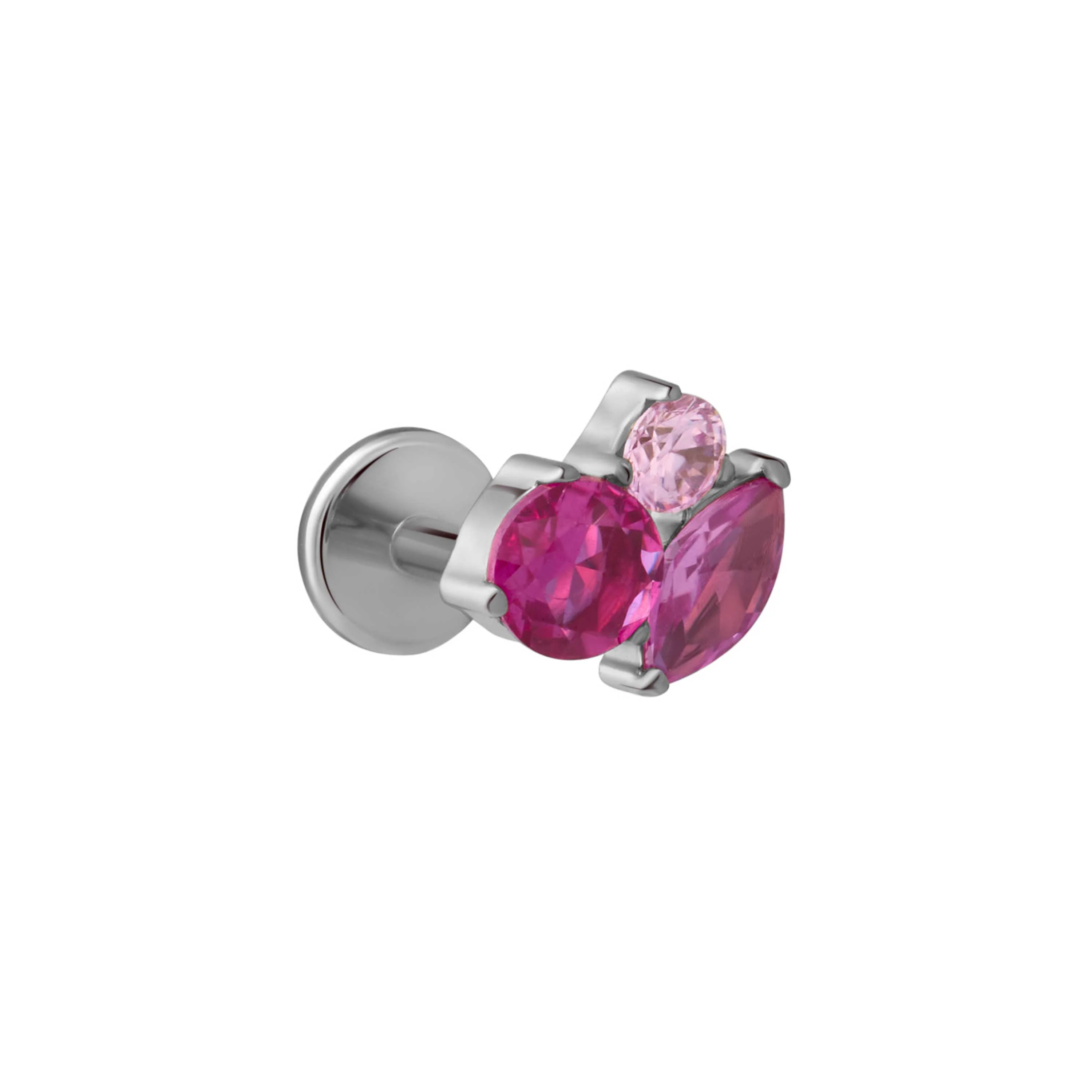 Bijoux Flat Back Stud - Pink - Image 7
