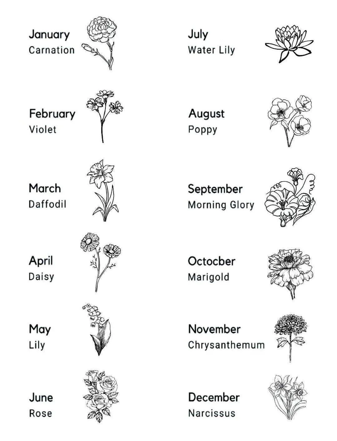 Birth Flower Necklace - Image 20