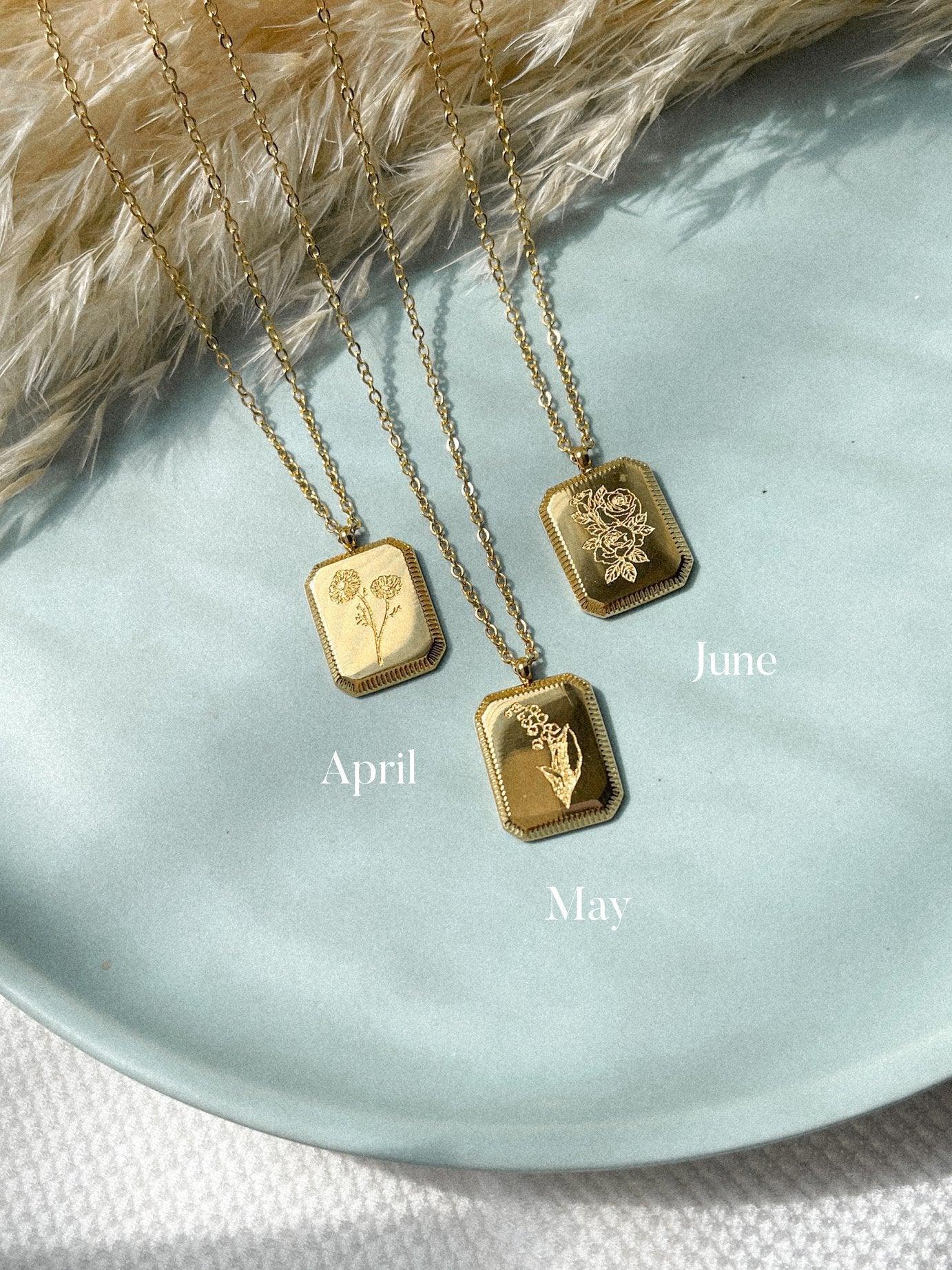 Birth Flower Necklace - Image 5