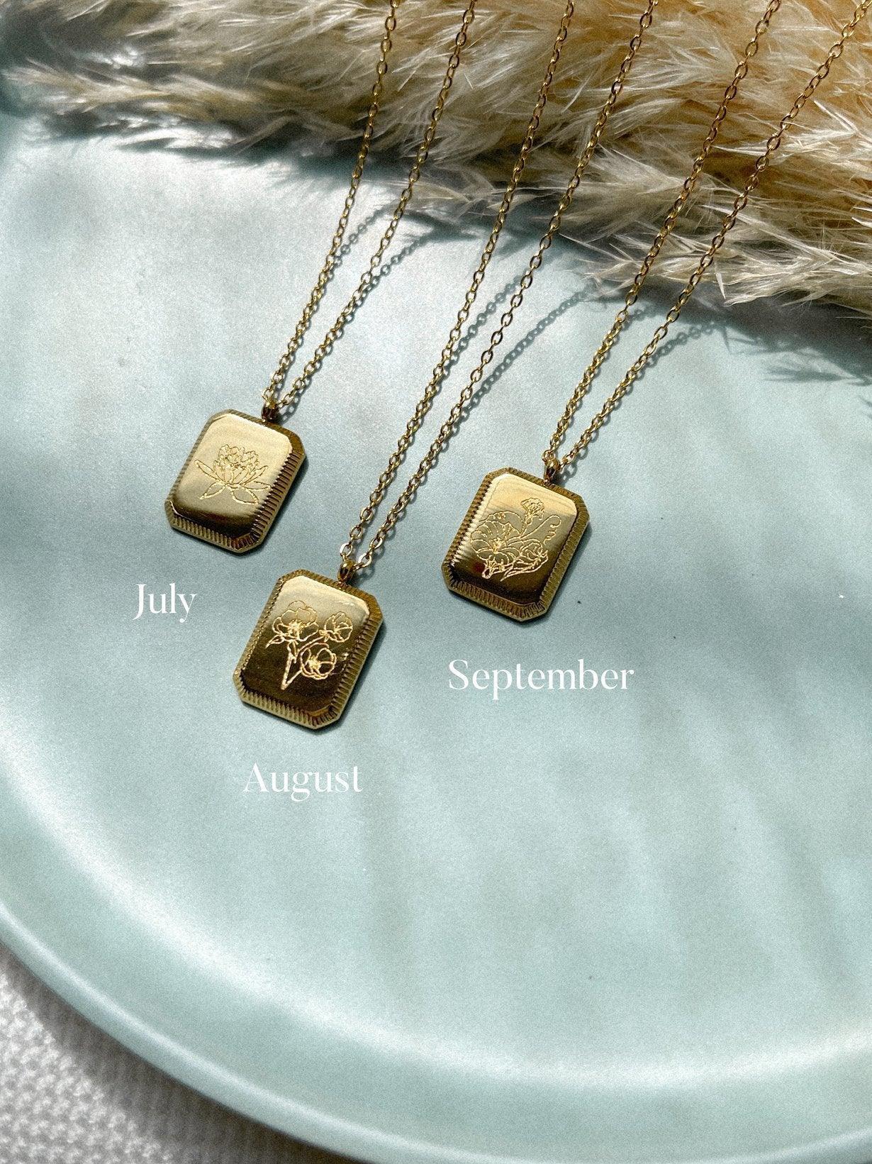 Birth Flower Necklace - Image 6
