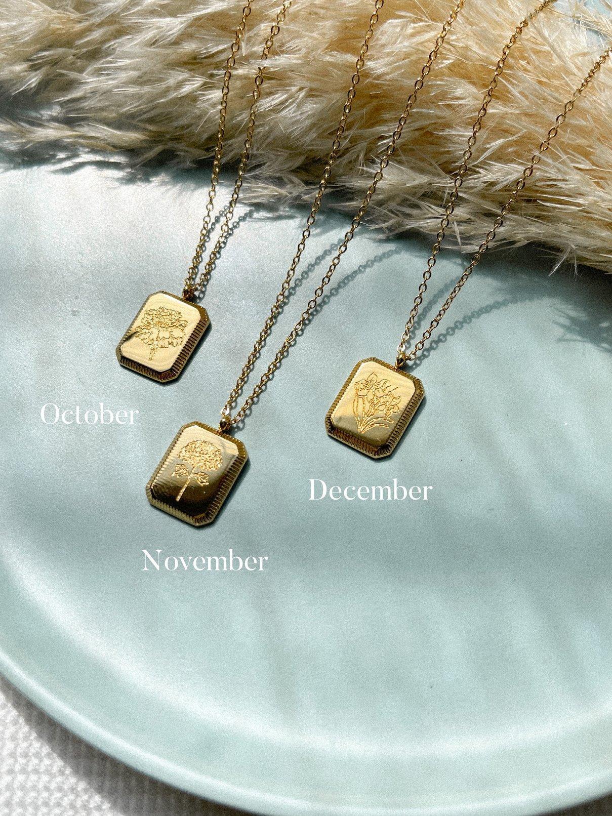 Birth Flower Necklace - Image 7