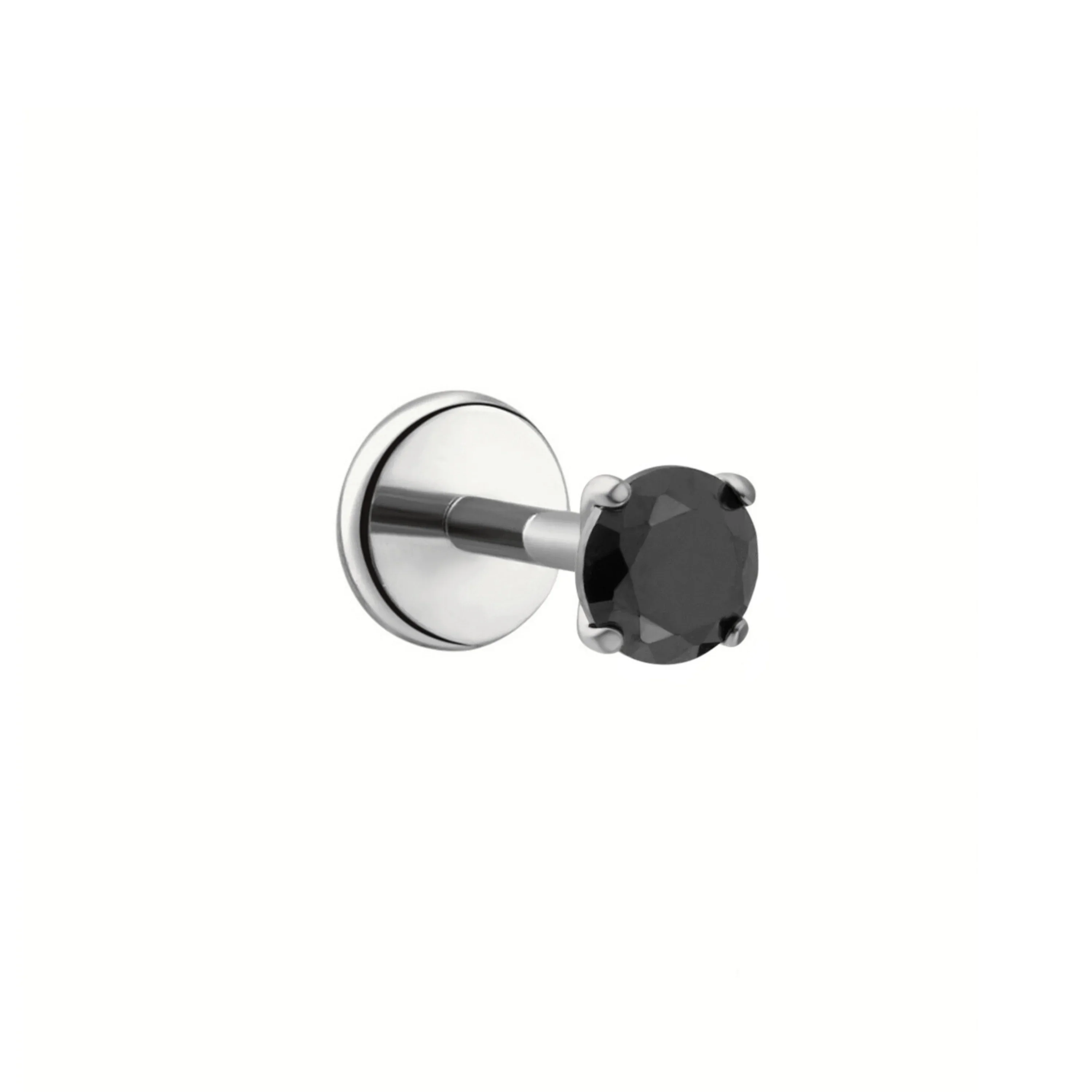 Black Gem Flat Back Stud - Image 3