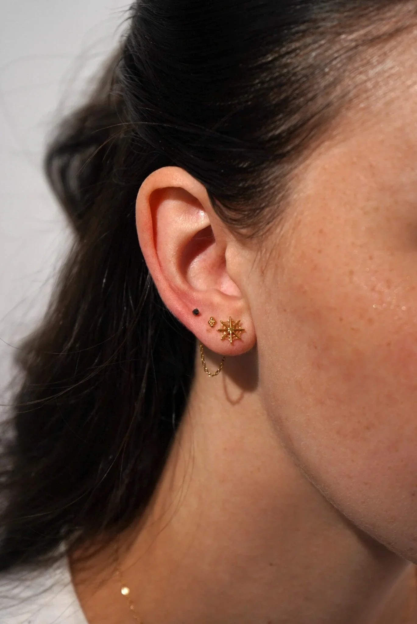 Micro Black Gem Flat Back Stud - Image 4