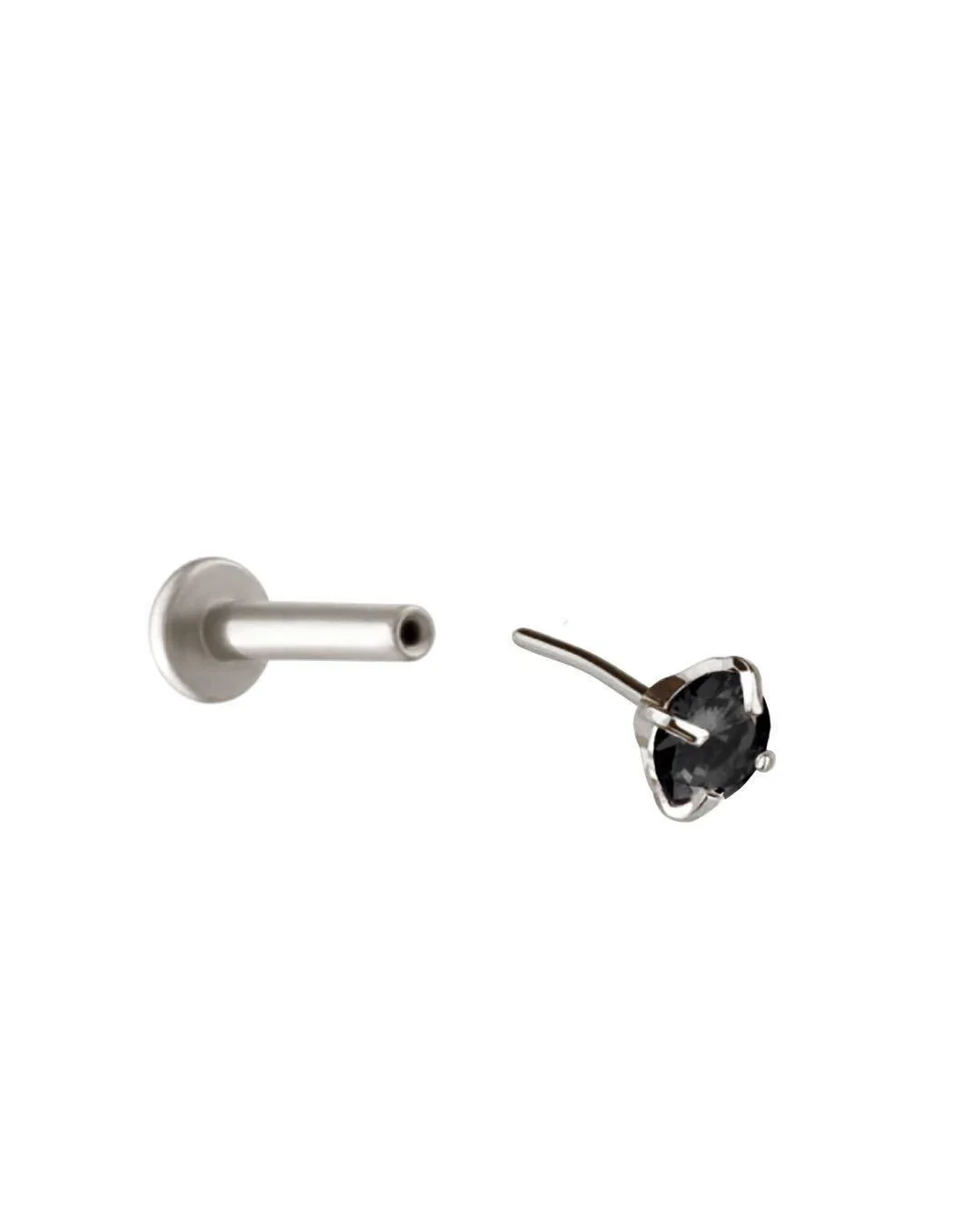 Micro Black Gem Flat Back Stud - Image 6