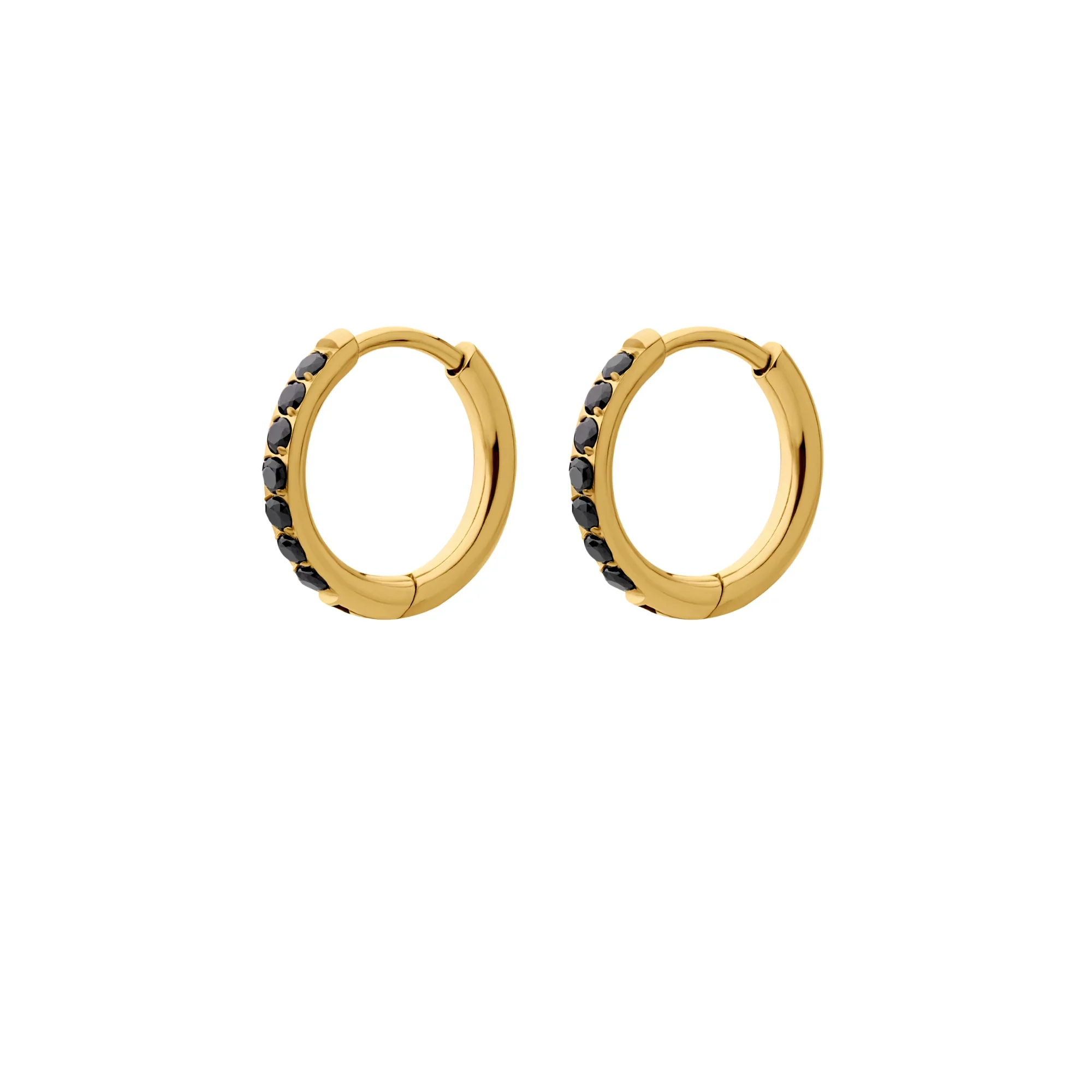 Black Titanium Celestial Hoops - Image 11
