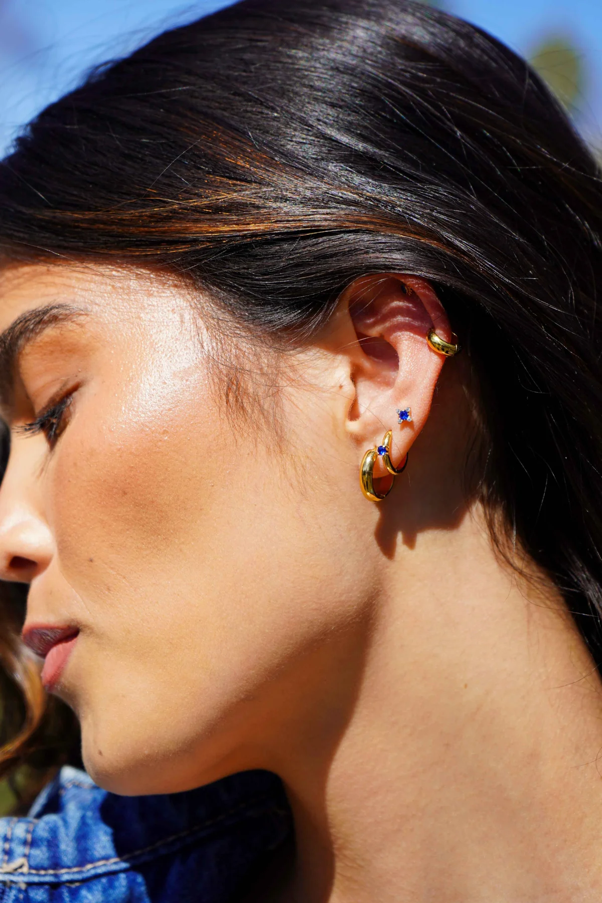 Blue Hour Flat Back Stud - Image 3