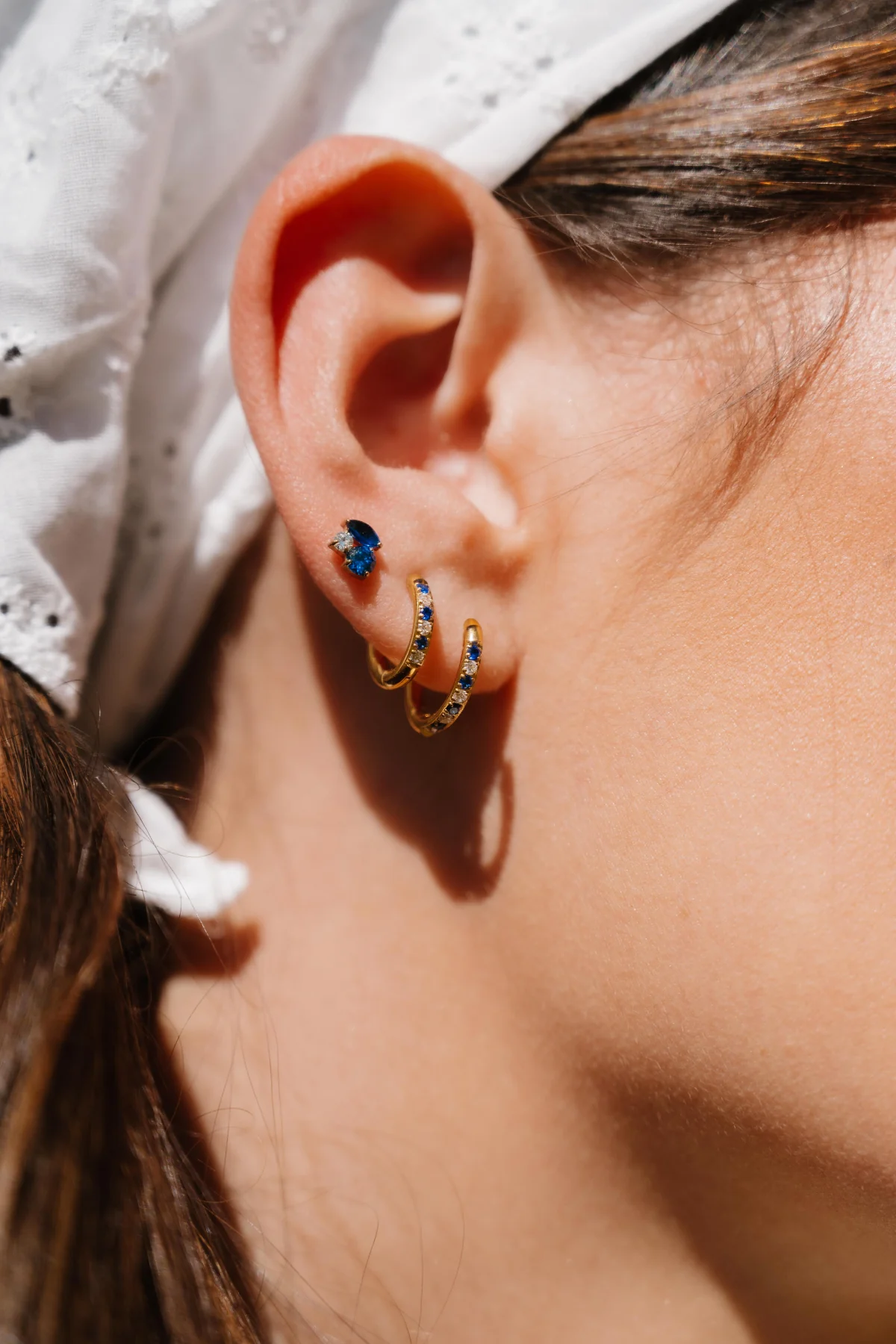 Blue Hour Titanium Celestial Hoops - Image 4