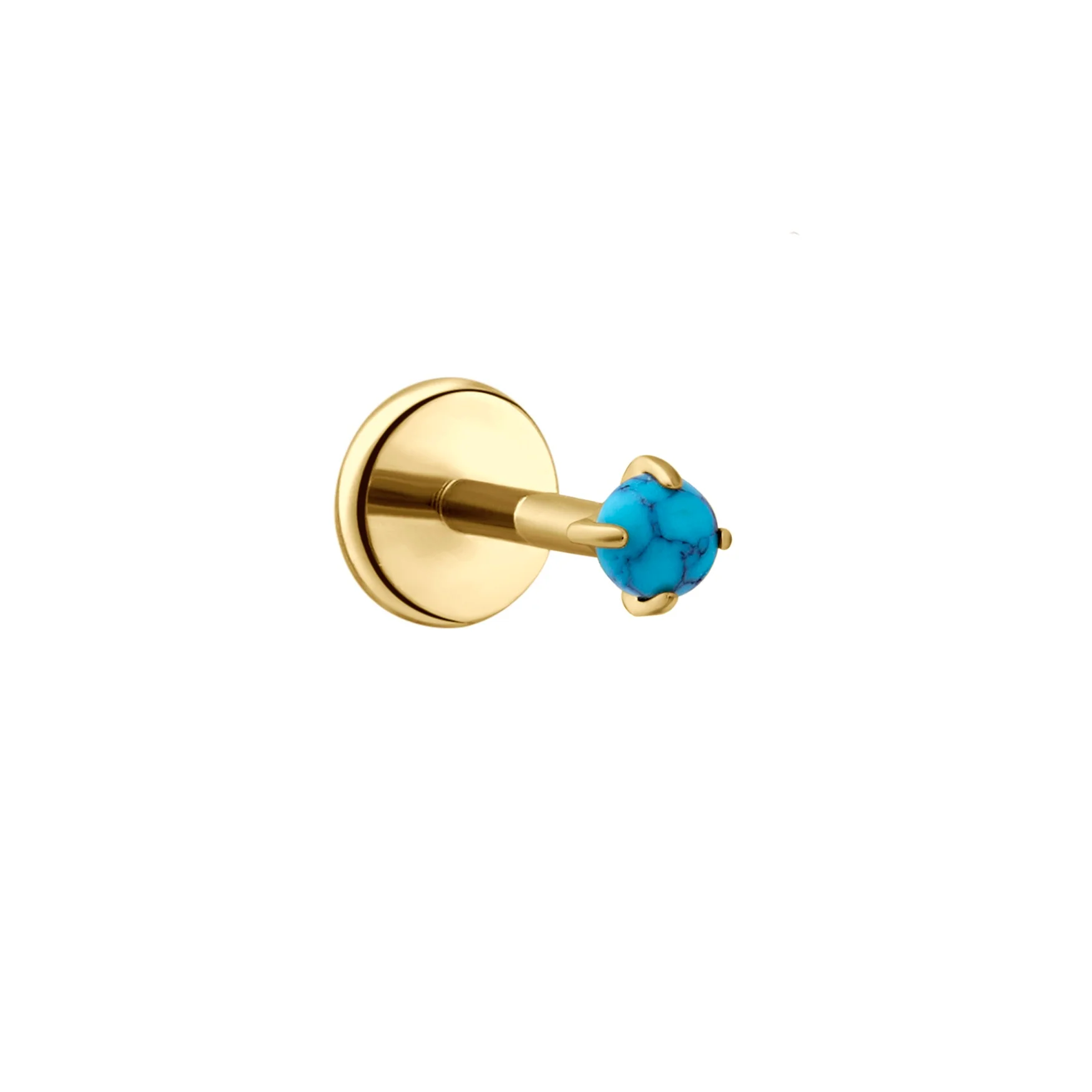 Blue Howlite Flat Back Stud - Image 7