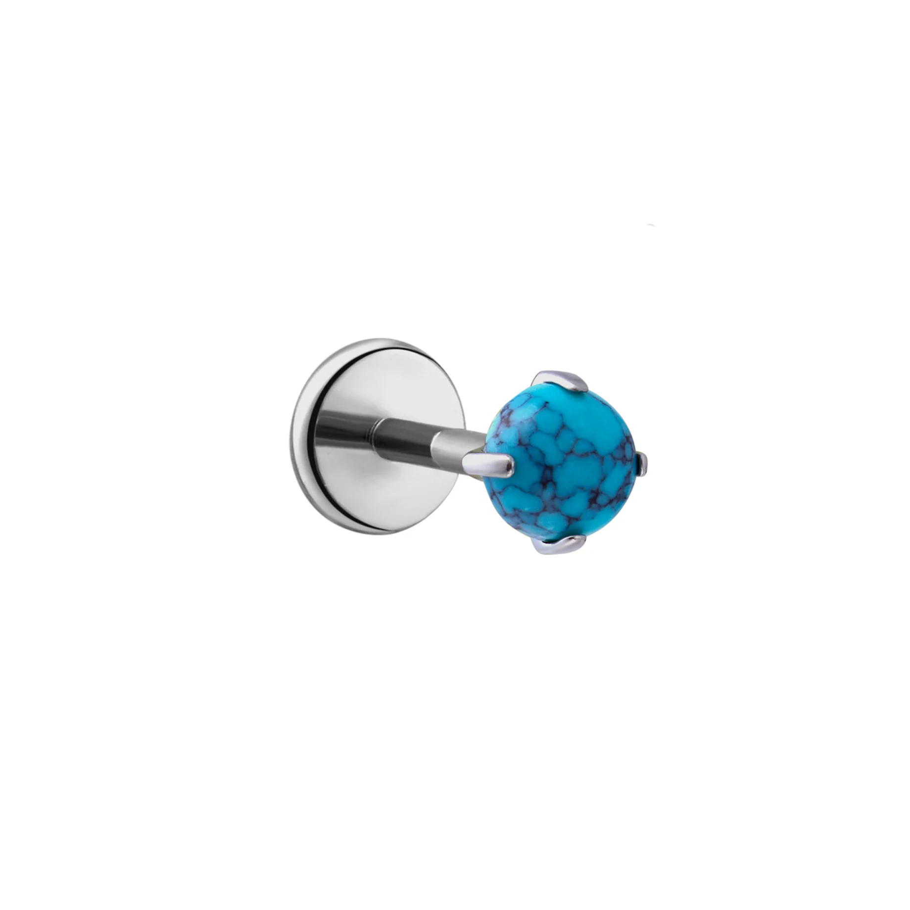 Blue Howlite Flat Back Stud - Image 9