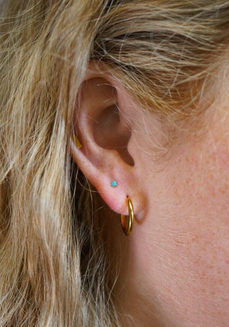 Blue Lagoon Micro Flat Back Stud - Image 3