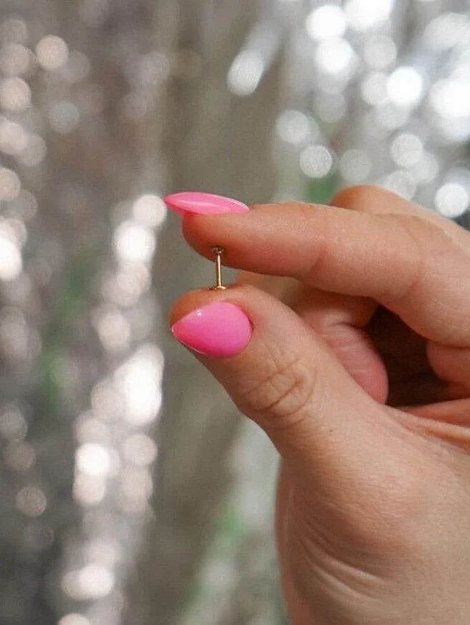 Blue Lagoon Micro Flat Back Stud - Image 4