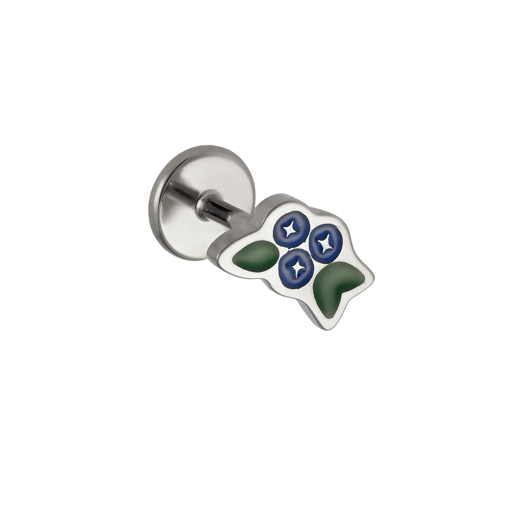 Blueberry Bunch Enamel Flat Back Stud - Image 7