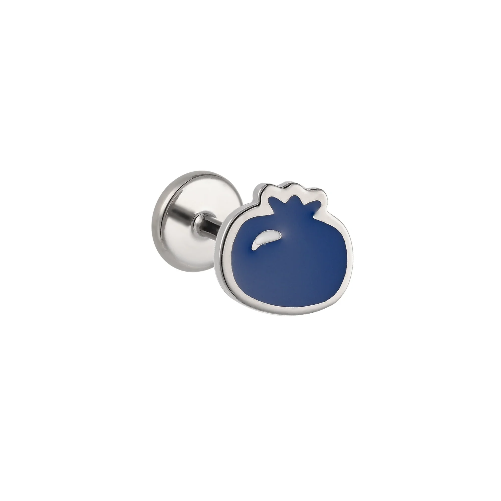 Blueberry Enamel Flat Back Stud - Image 7
