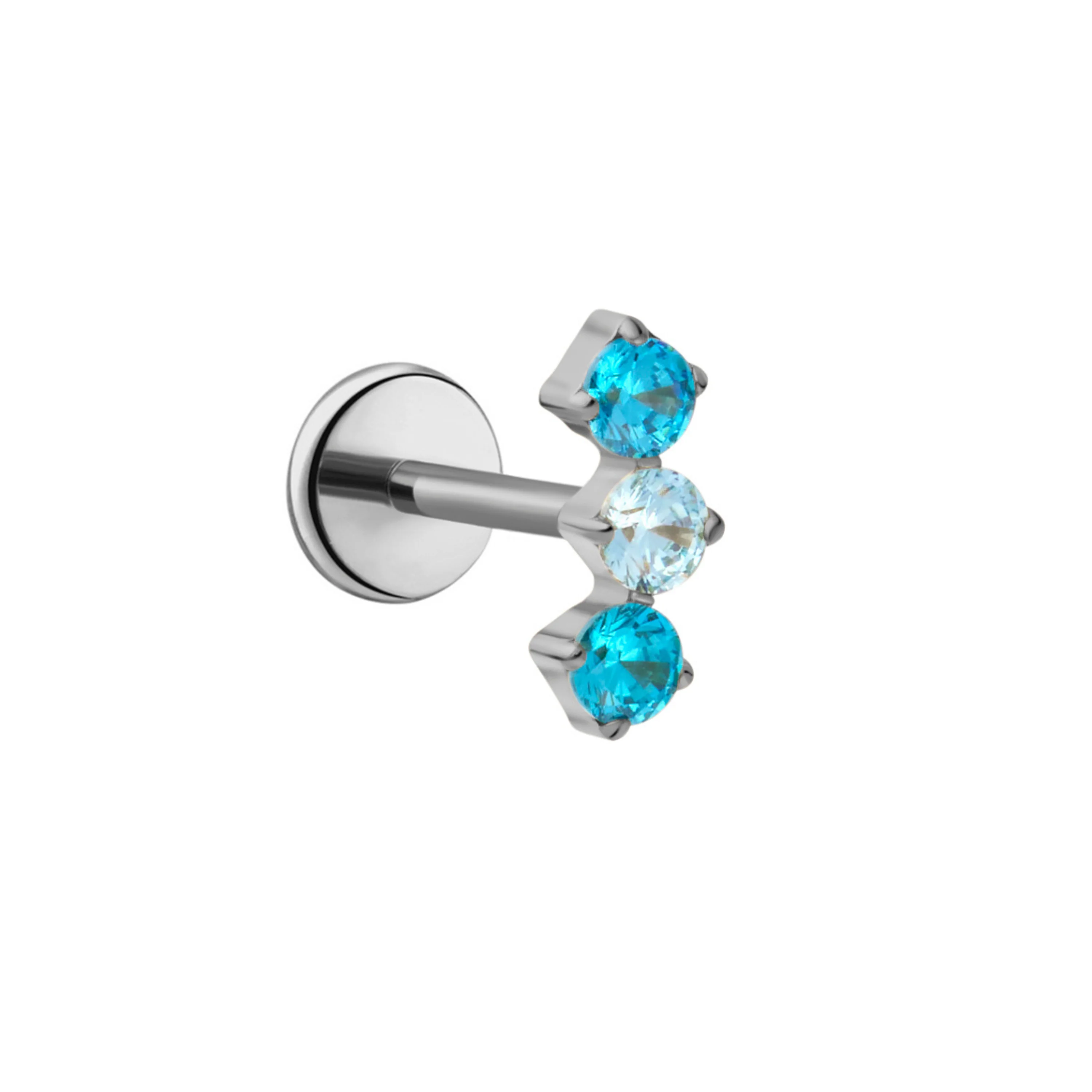 Breezy Trio Flat Back Stud - Image 8