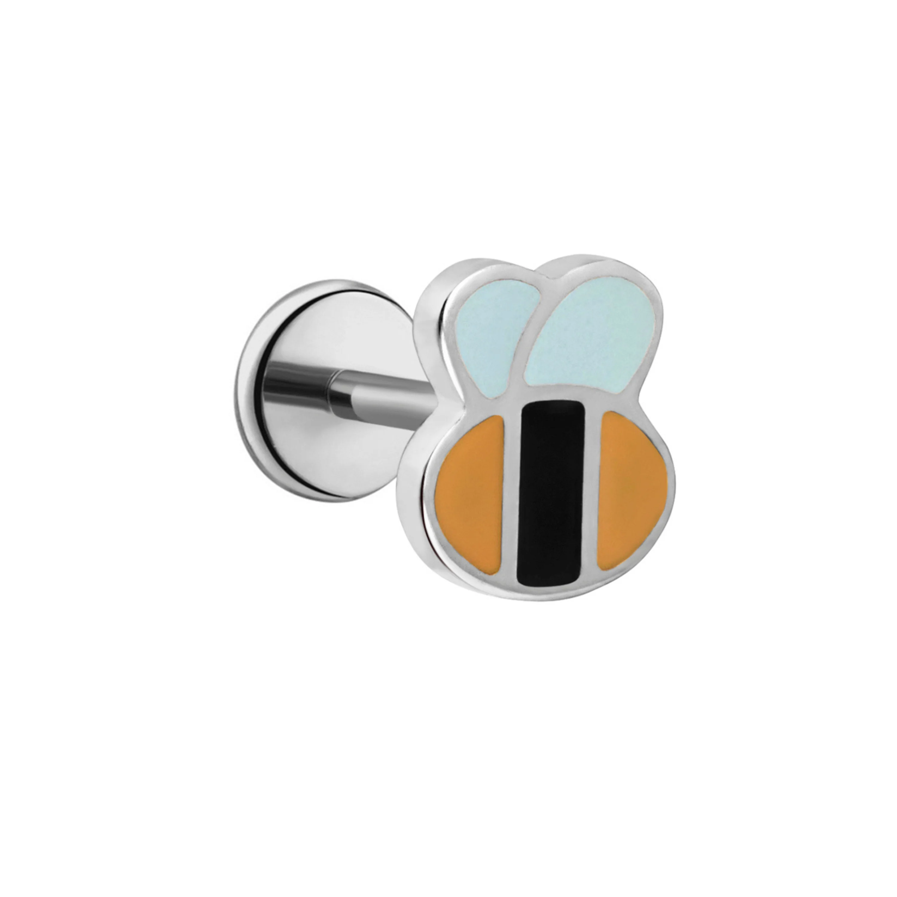 Bumblebee Enamel Flat Back Stud - Image 7