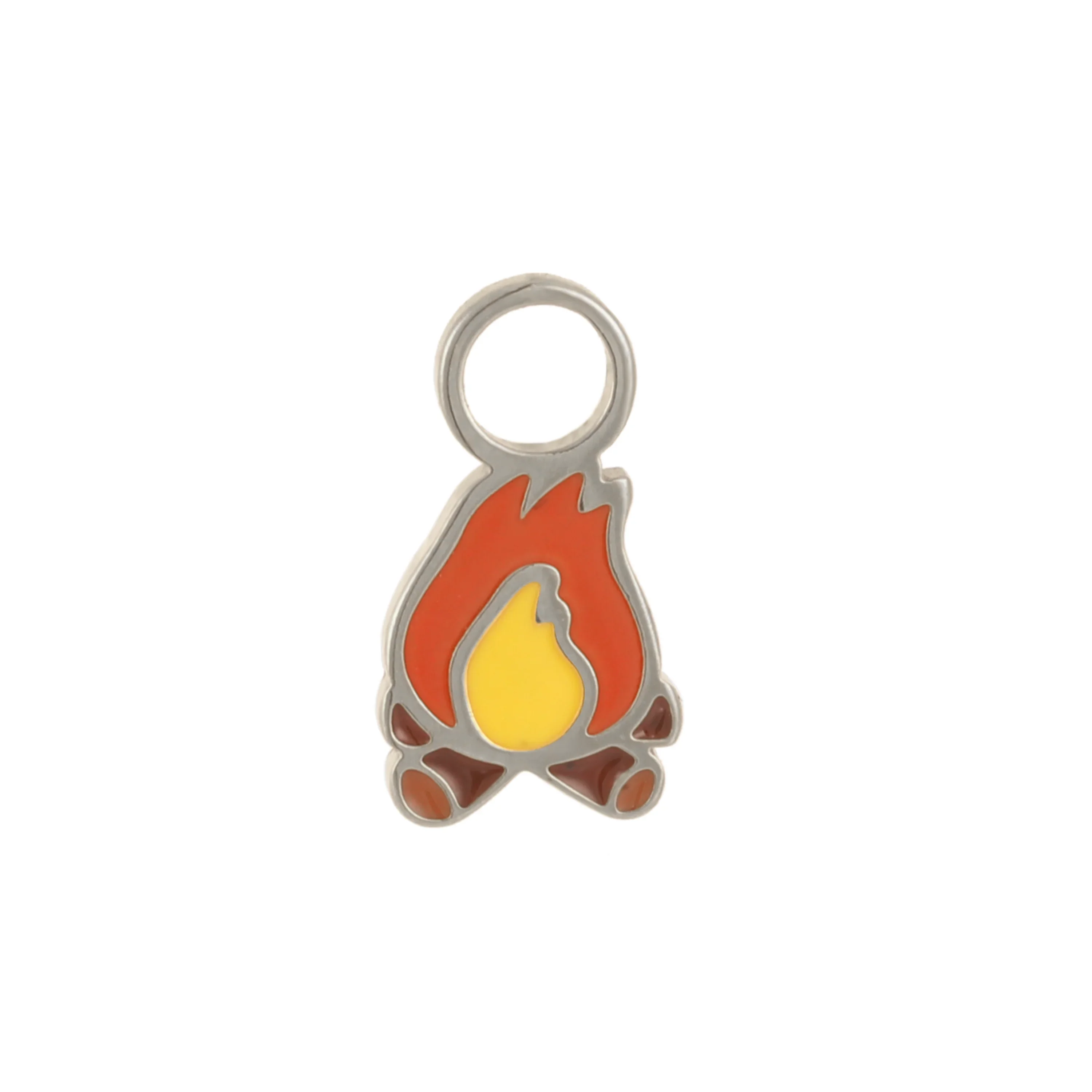 Campfire Enamel Hoop Charm - Image 4