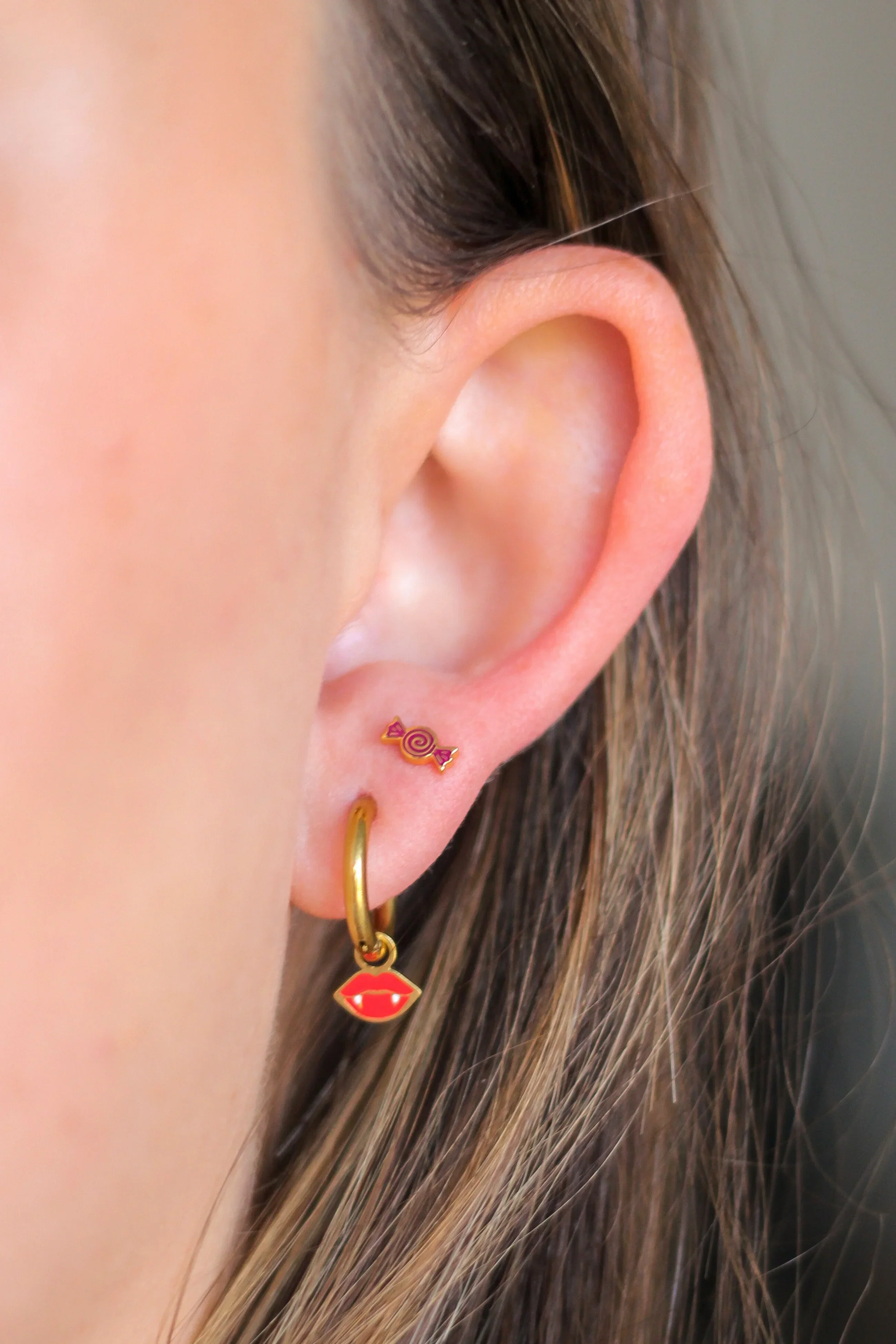Candy Cutie Enamel Flat Back Stud - Image 2