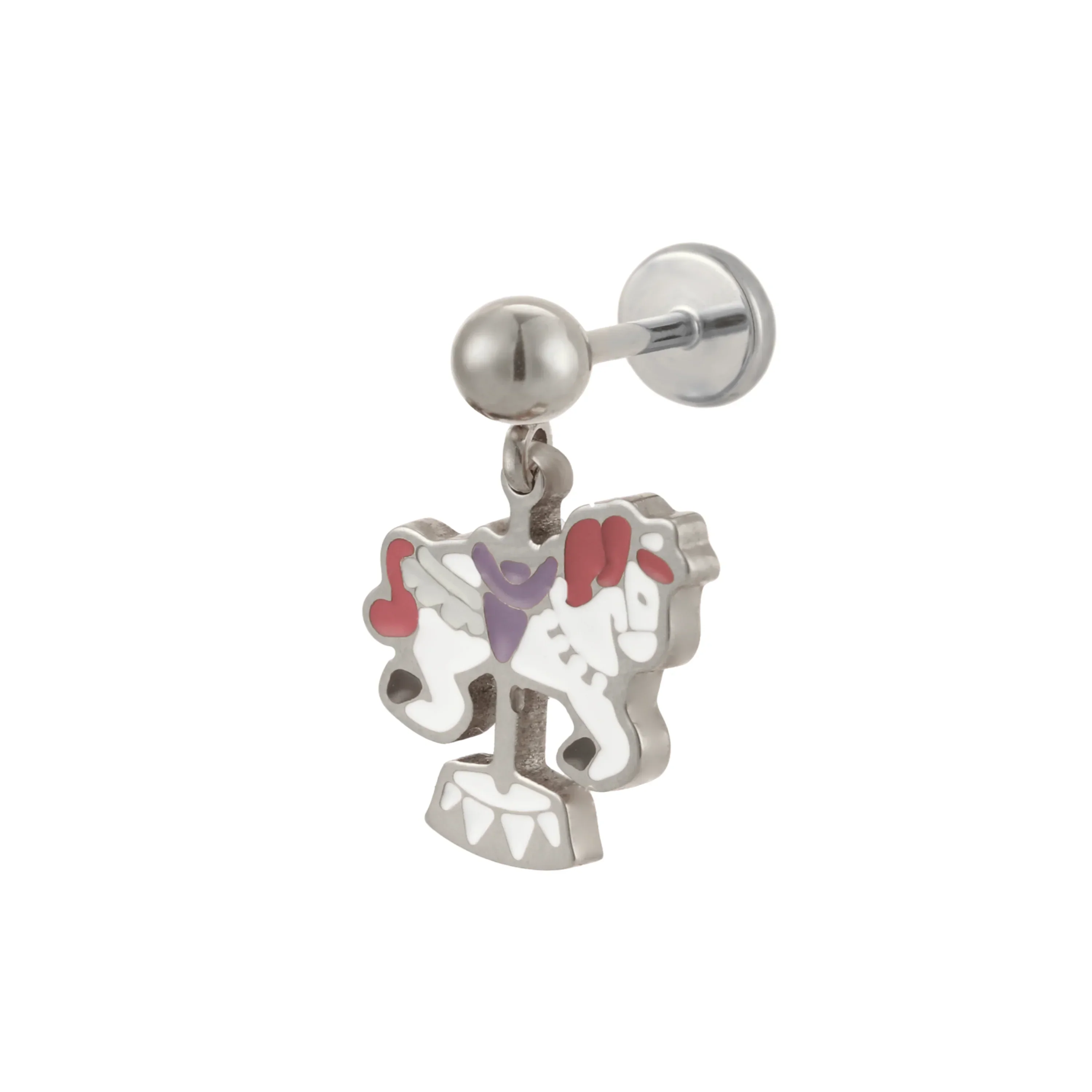 Carousel Horse Enamel Flat Back Stud - Image 7