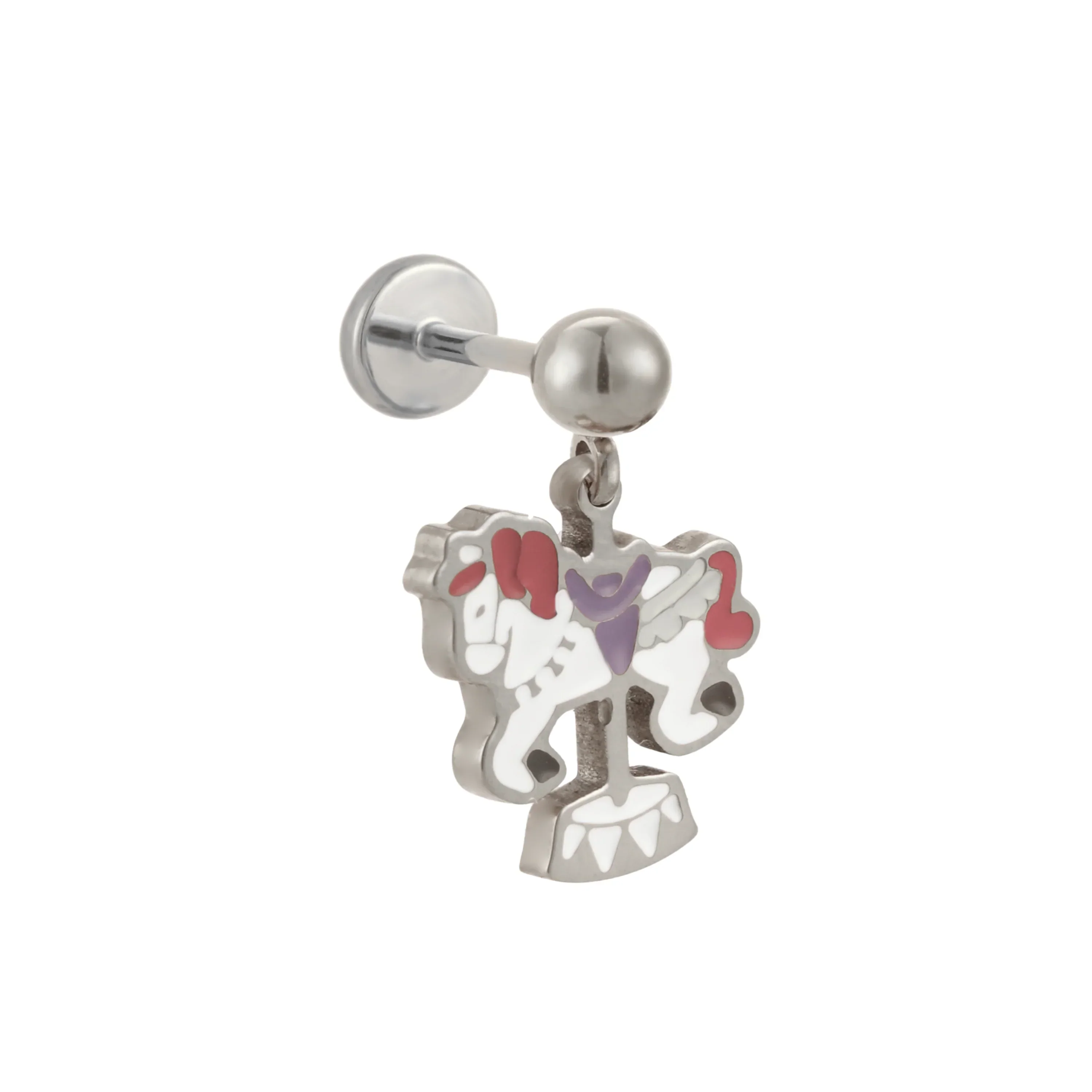 Carousel Horse Enamel Flat Back Stud - Image 8