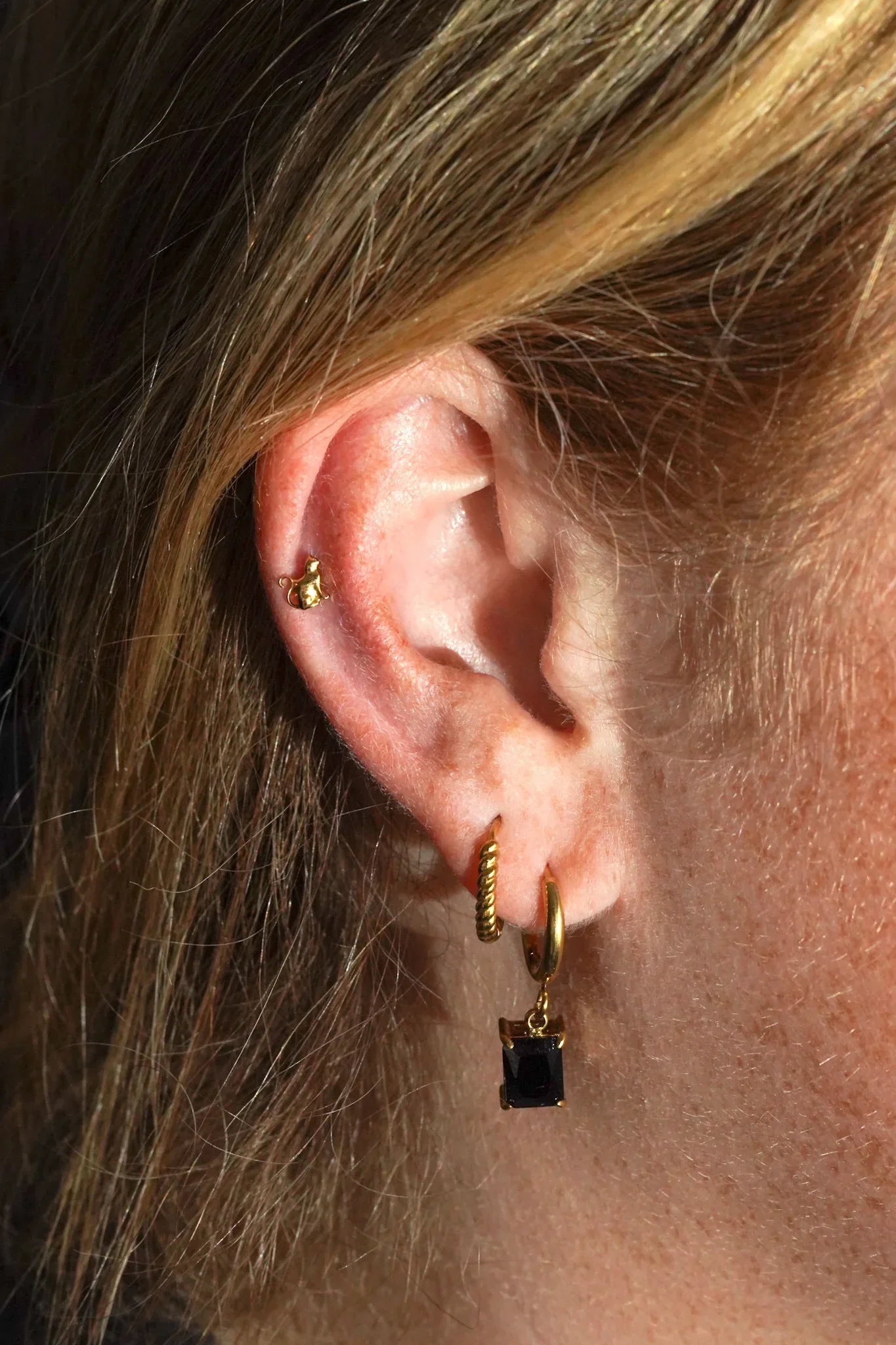 Cat Profile Flat Back Stud - Image 2