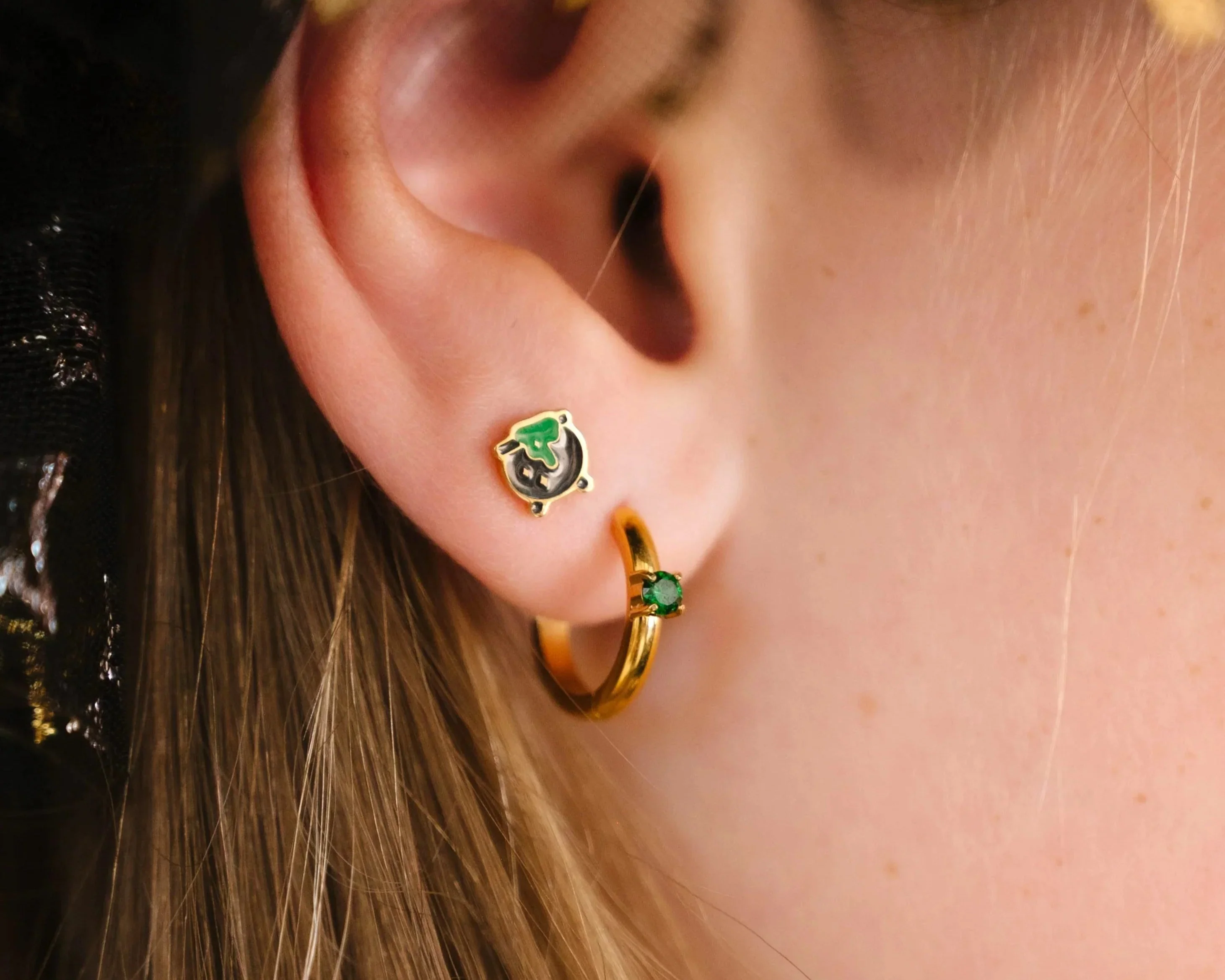 Cauldron Enamel Flat Back Stud - Image 2