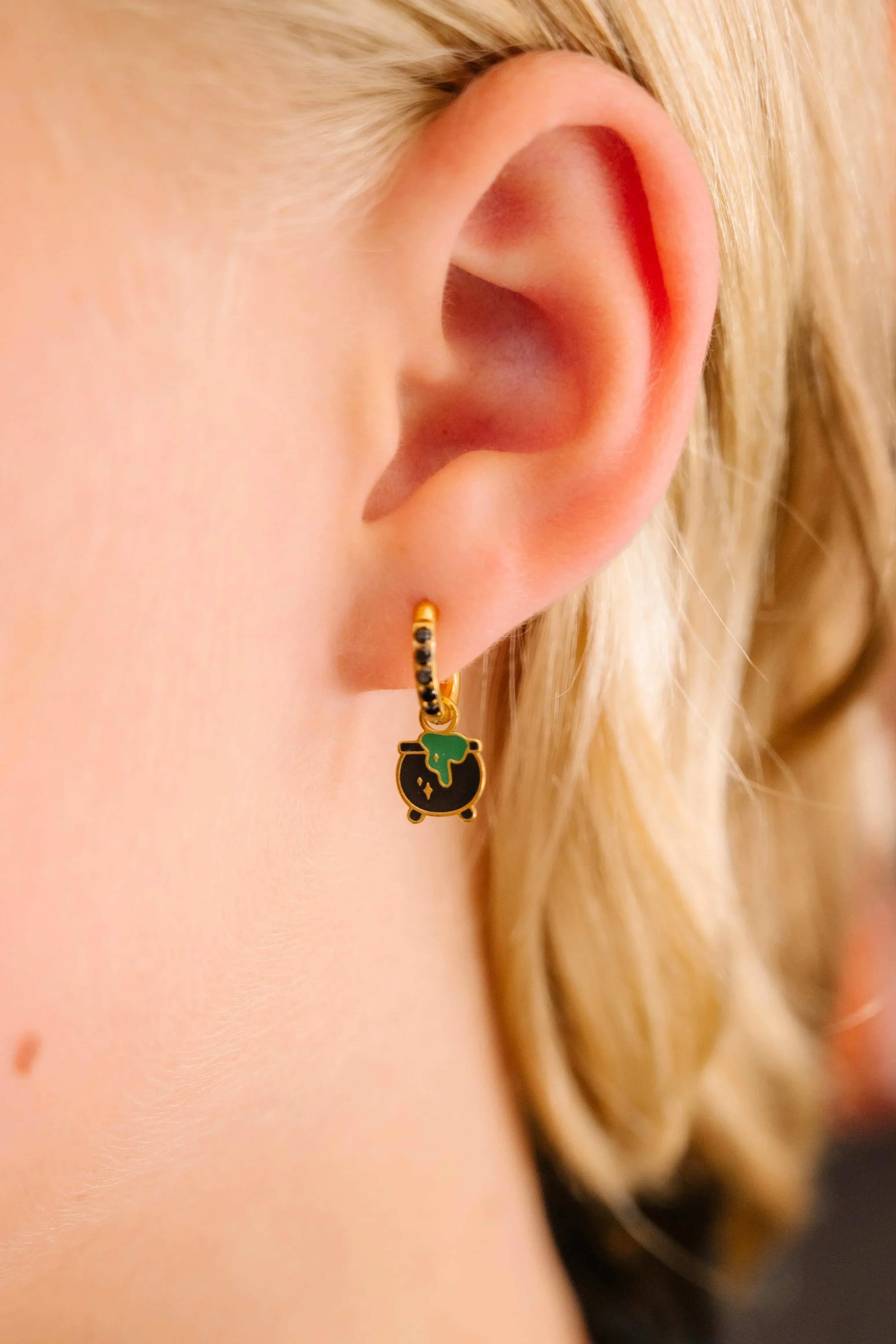 Cauldron Enamel Hoop Charm - Image 2