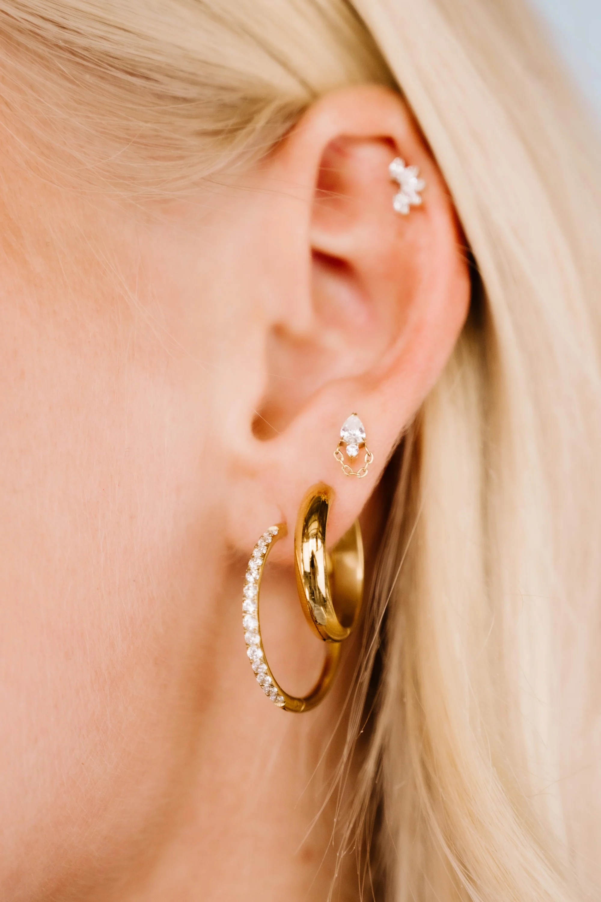 Celise Flat Back Stud - Image 2