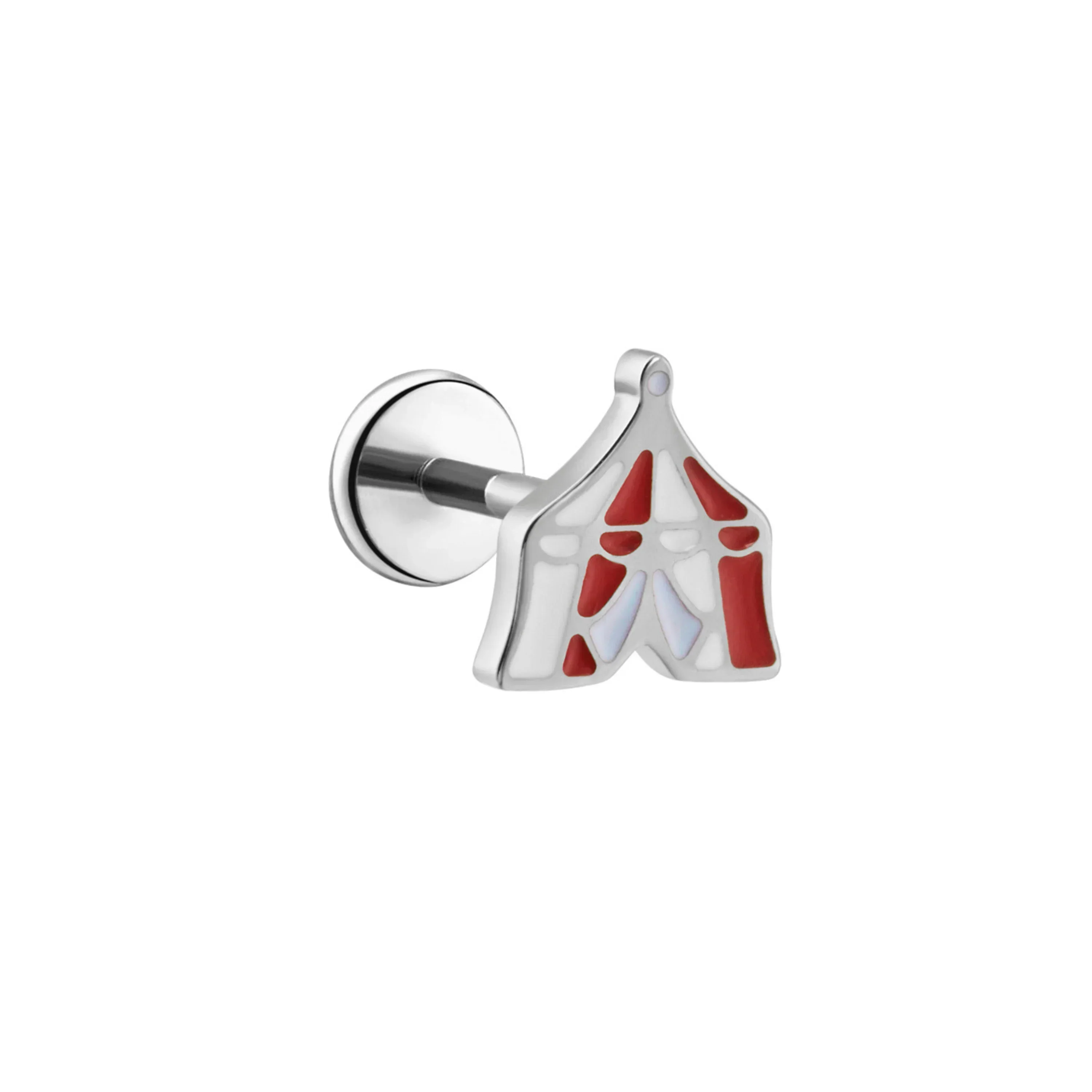 Circus Tent Enamel Flat Back Stud - Image 5
