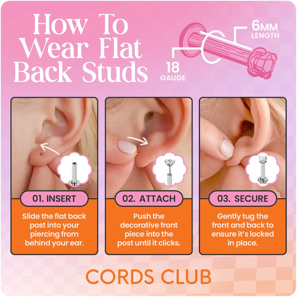 Cobweb Flat Back Stud - Image 7
