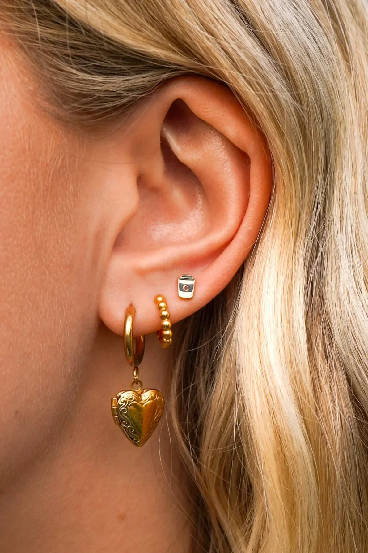 Coffee-To-Go Enamel Flat Back Stud - Image 2