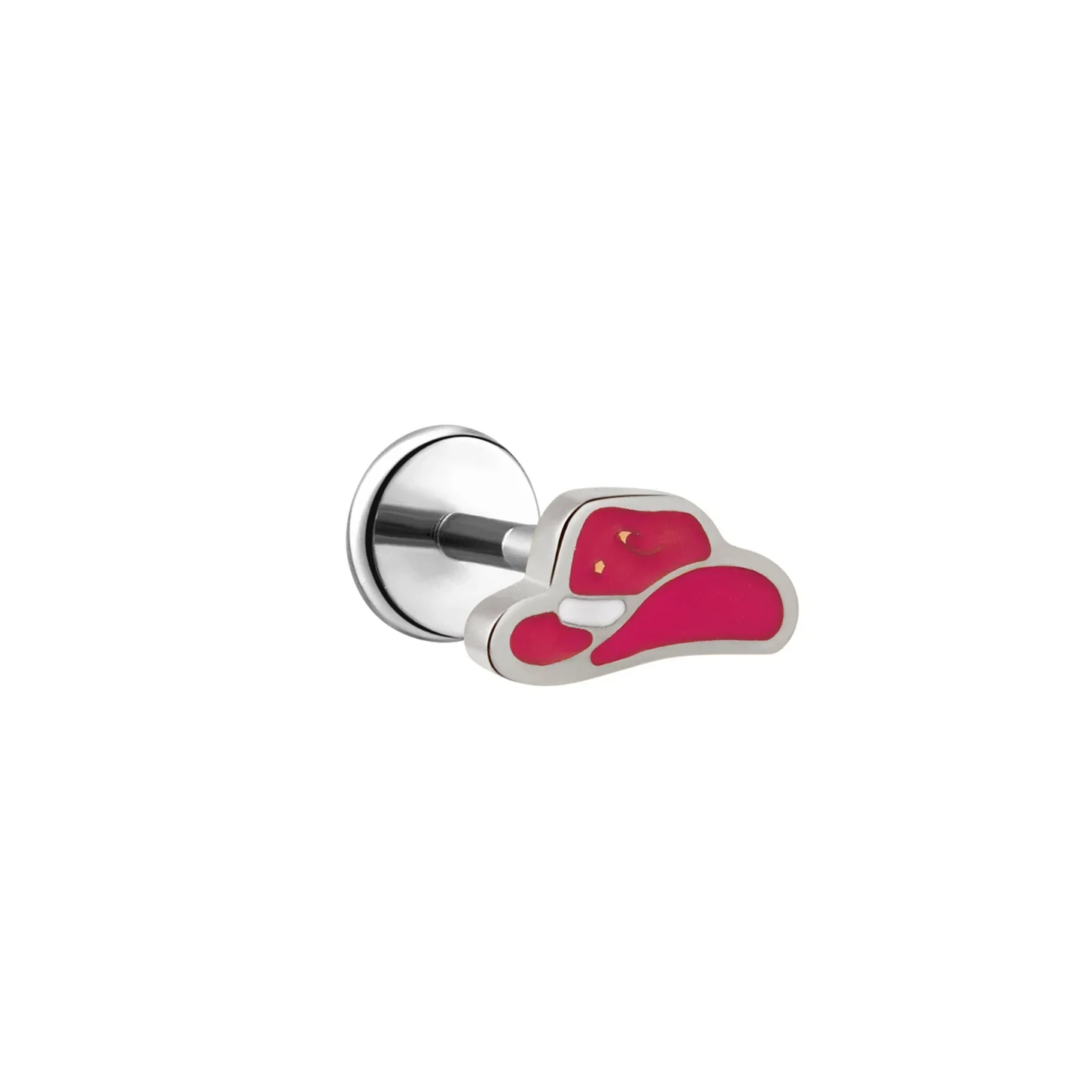 Cowgirl Hat Enamel Flat Back Stud - Image 5