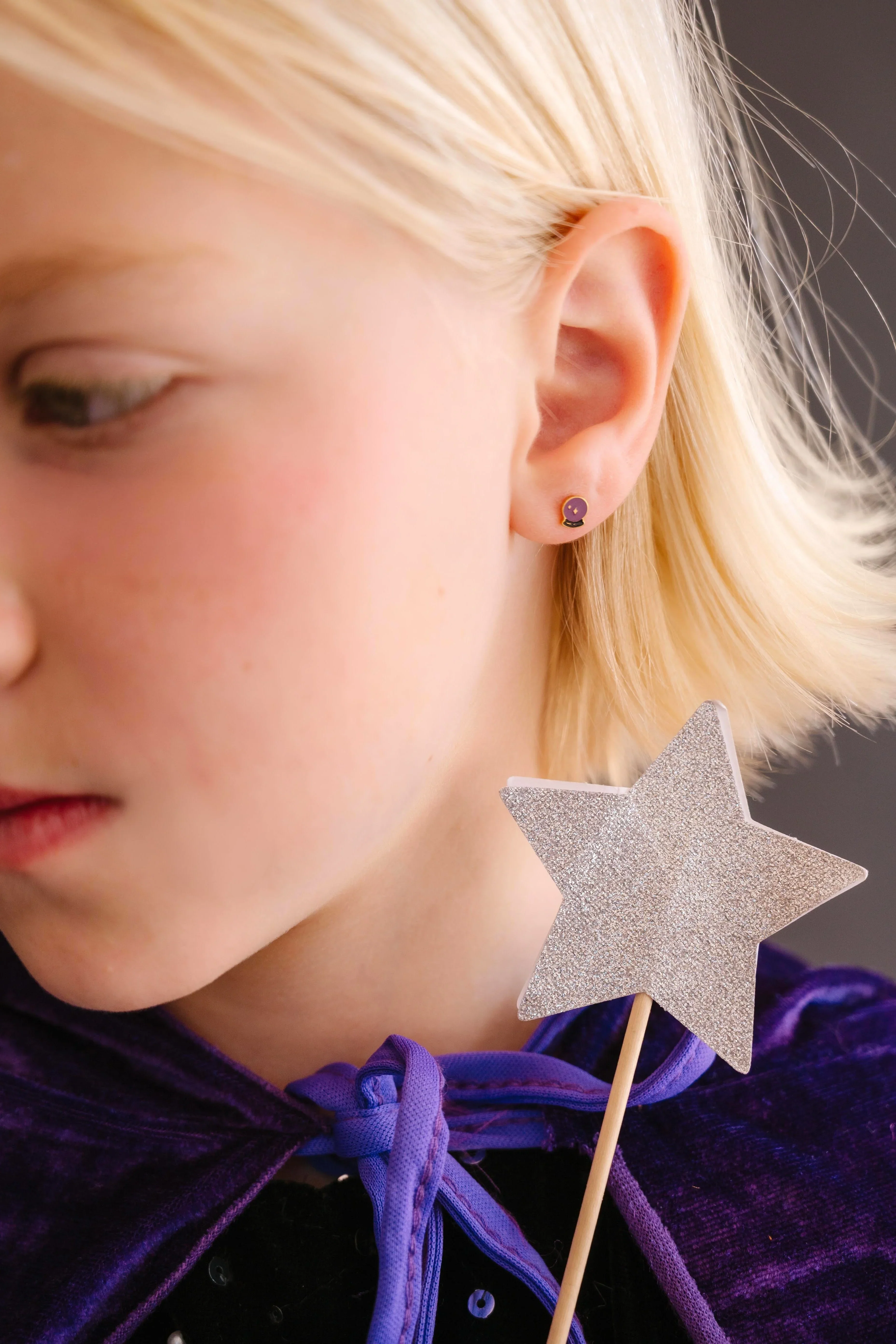 Crystal Ball Enamel Flat Back Stud - Image 4