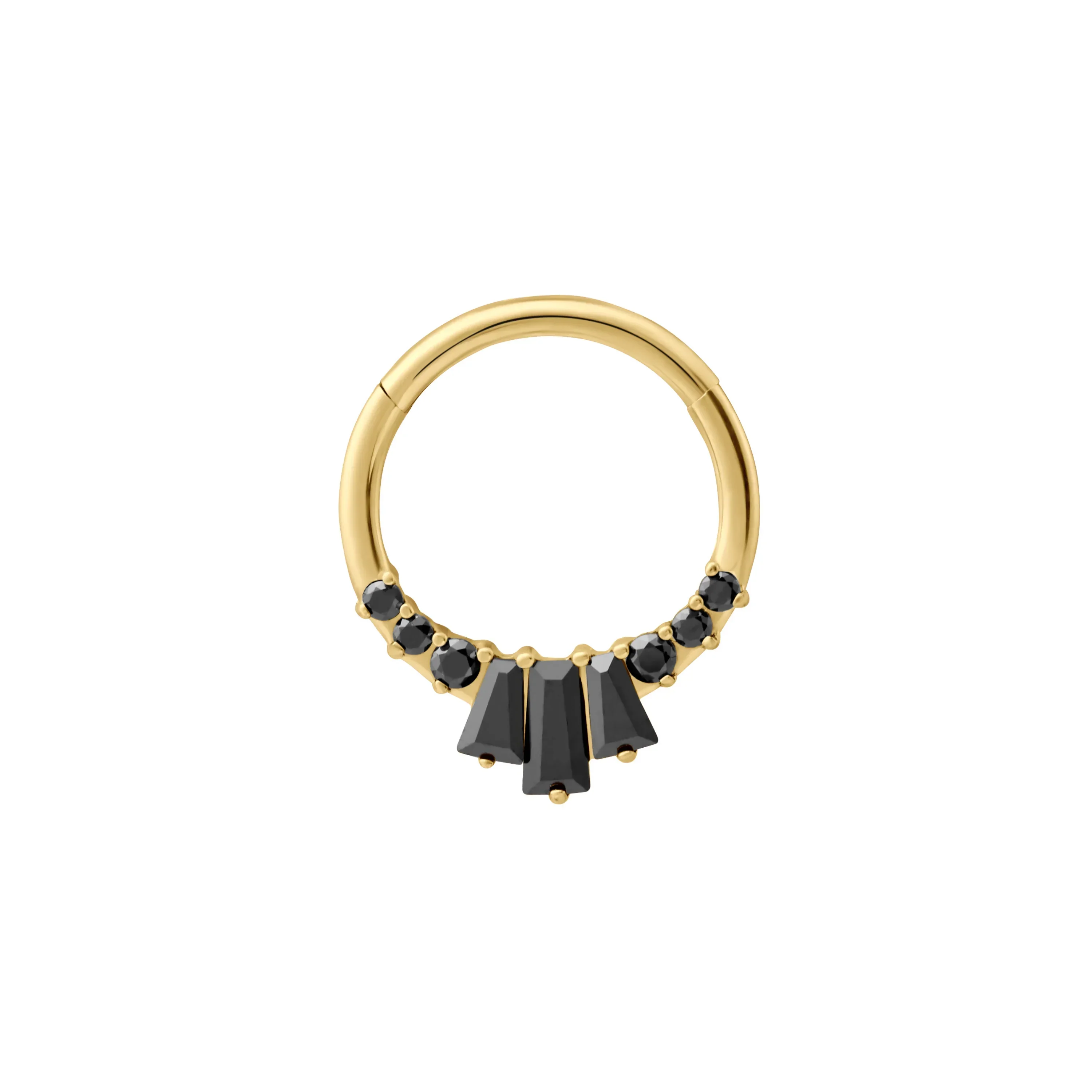 Deco Onyx Daith Hoop - Image 4