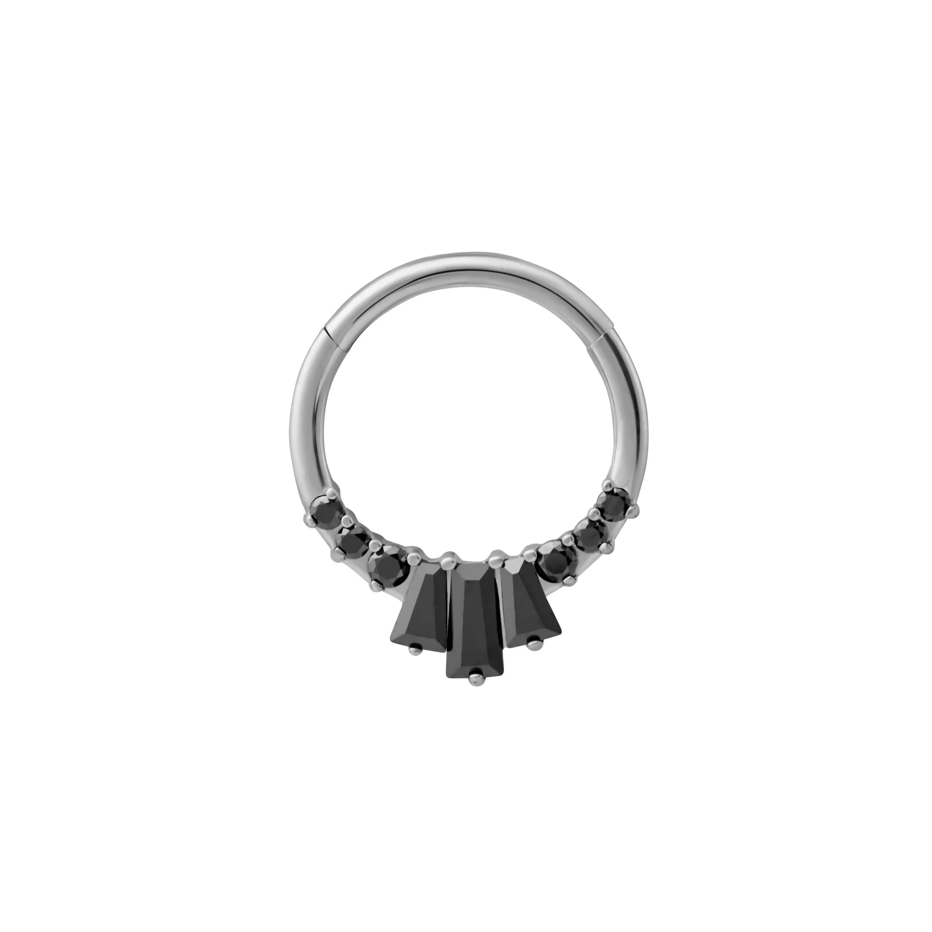 Deco Onyx Daith Hoop - Image 6