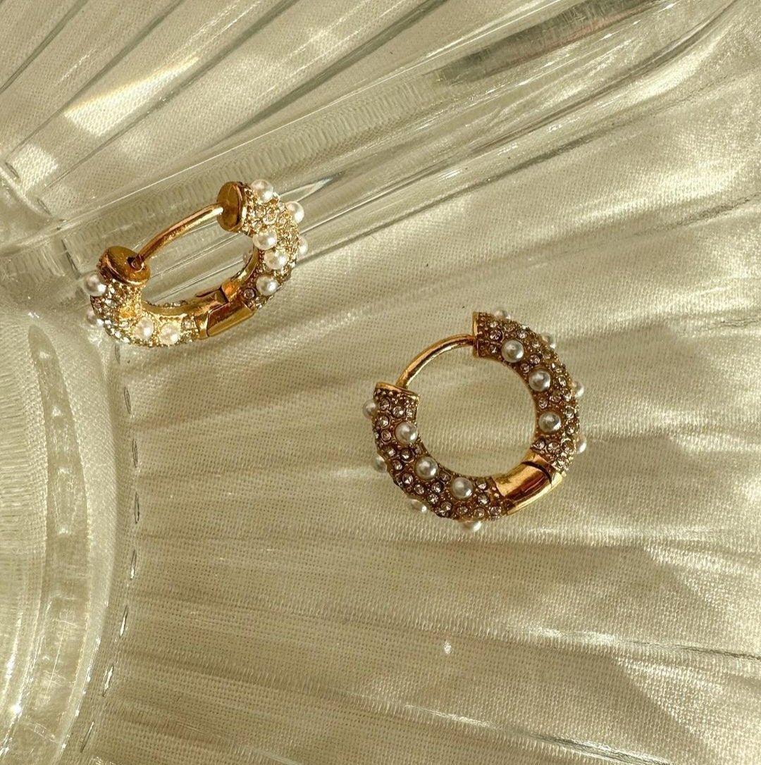 Angelic Diamond and Pearl Hoops - Image 7