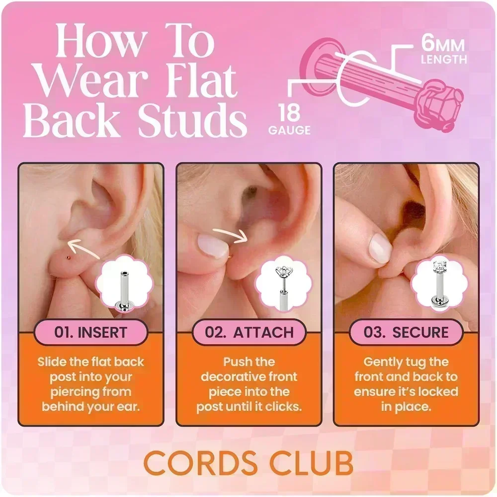8 Ball Enamel Flat Back Stud - Image 6