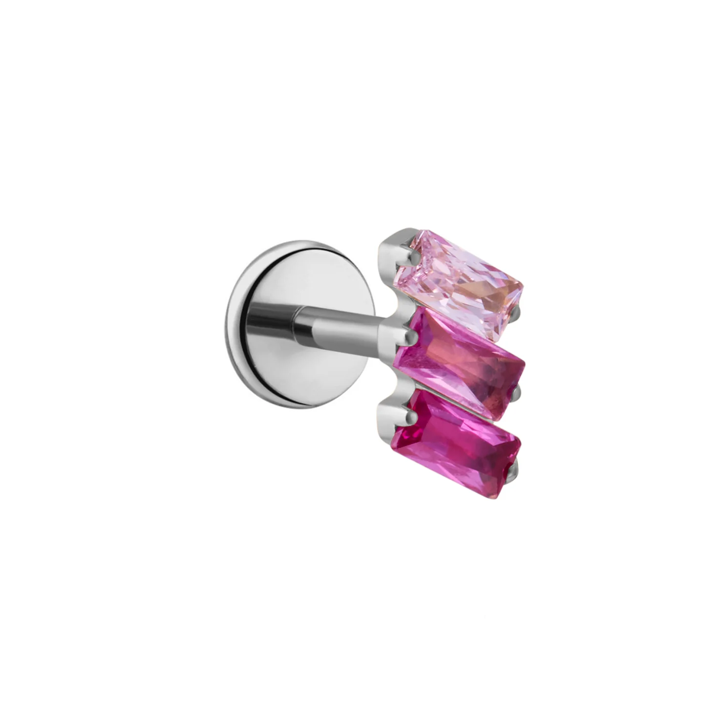 Drift Flat Back Stud - Pink - Image 9
