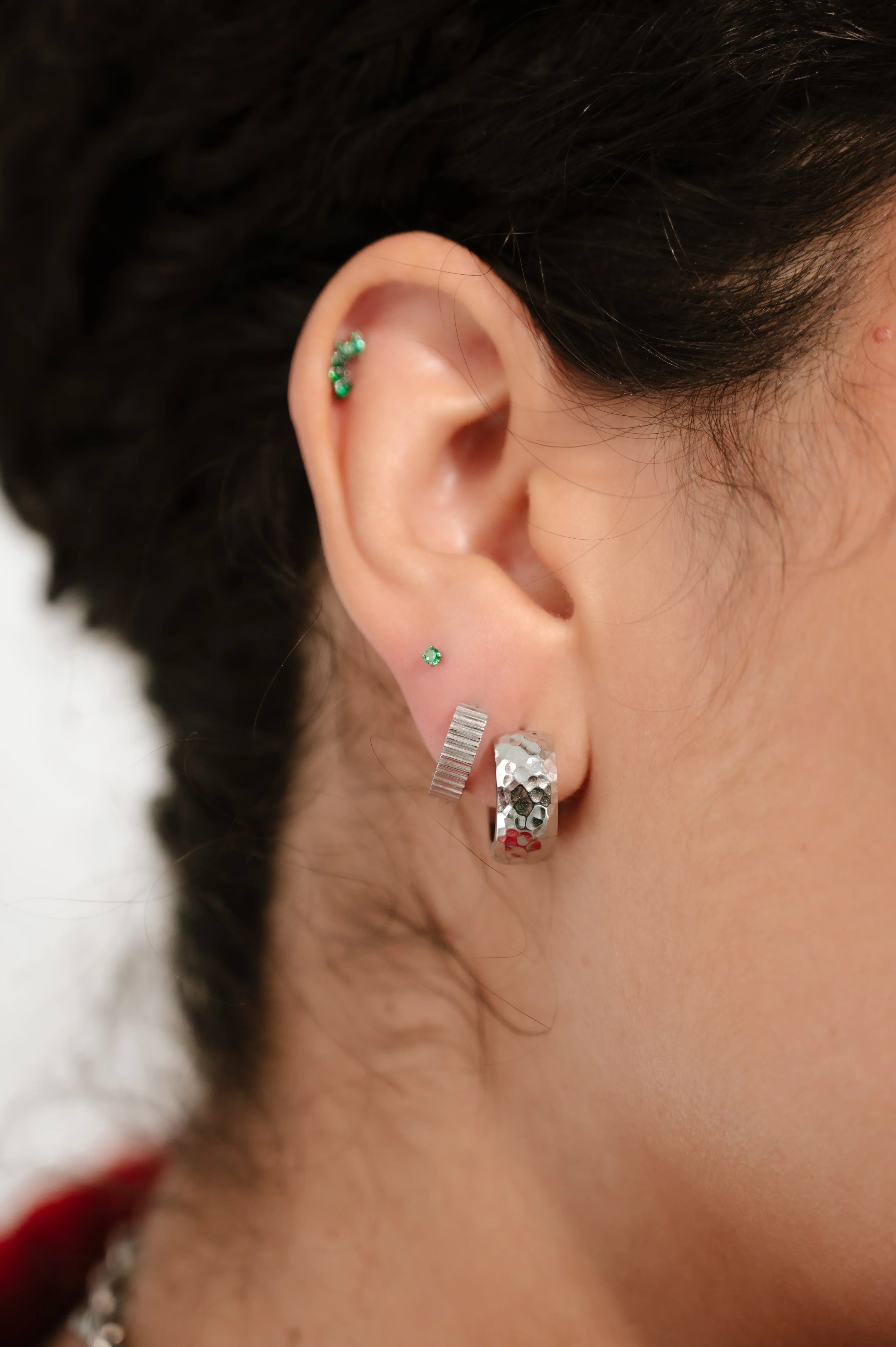 Micro Emerald Gem Flat Back Stud - Image 3