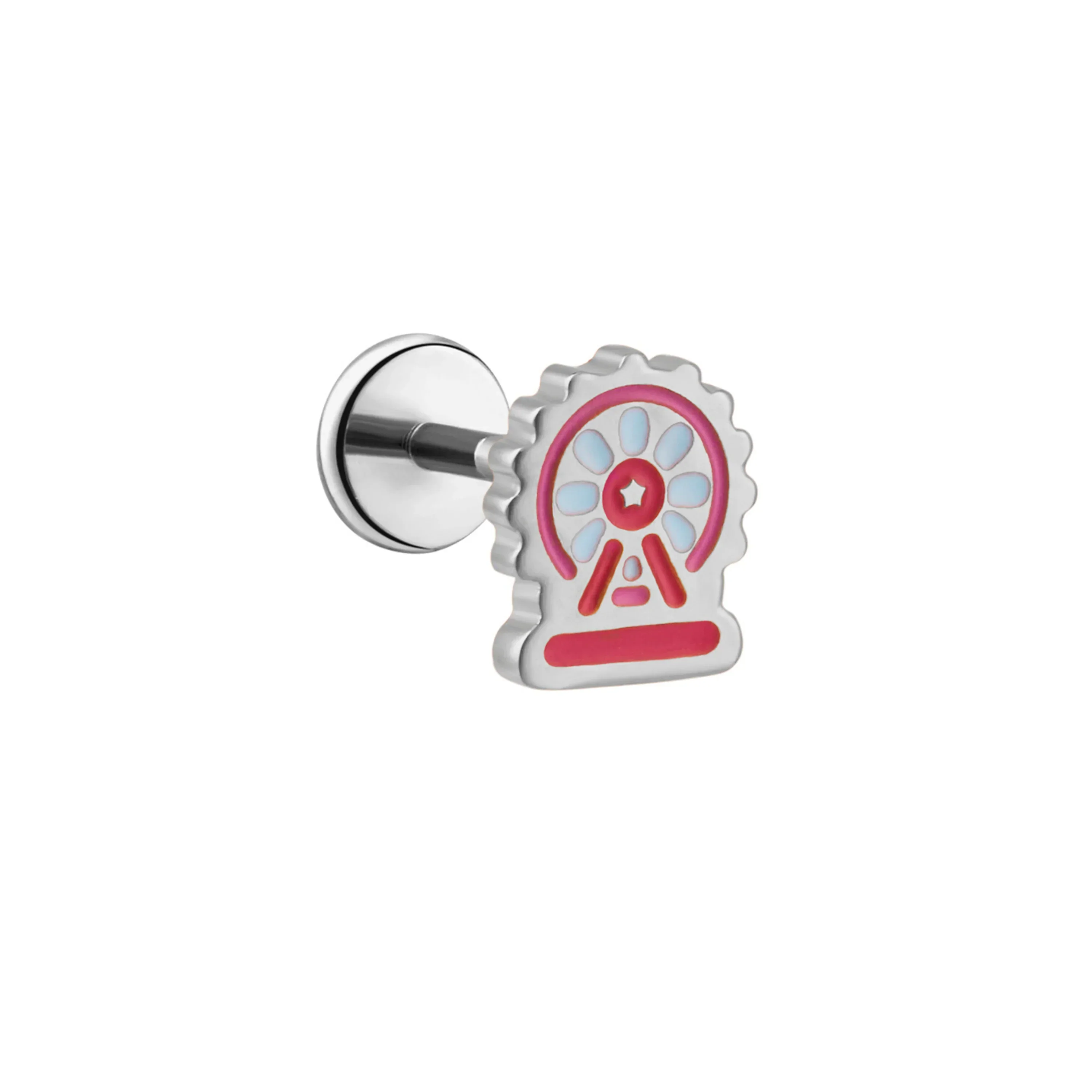 Ferris Wheel Enamel Flat Back Stud - Image 6