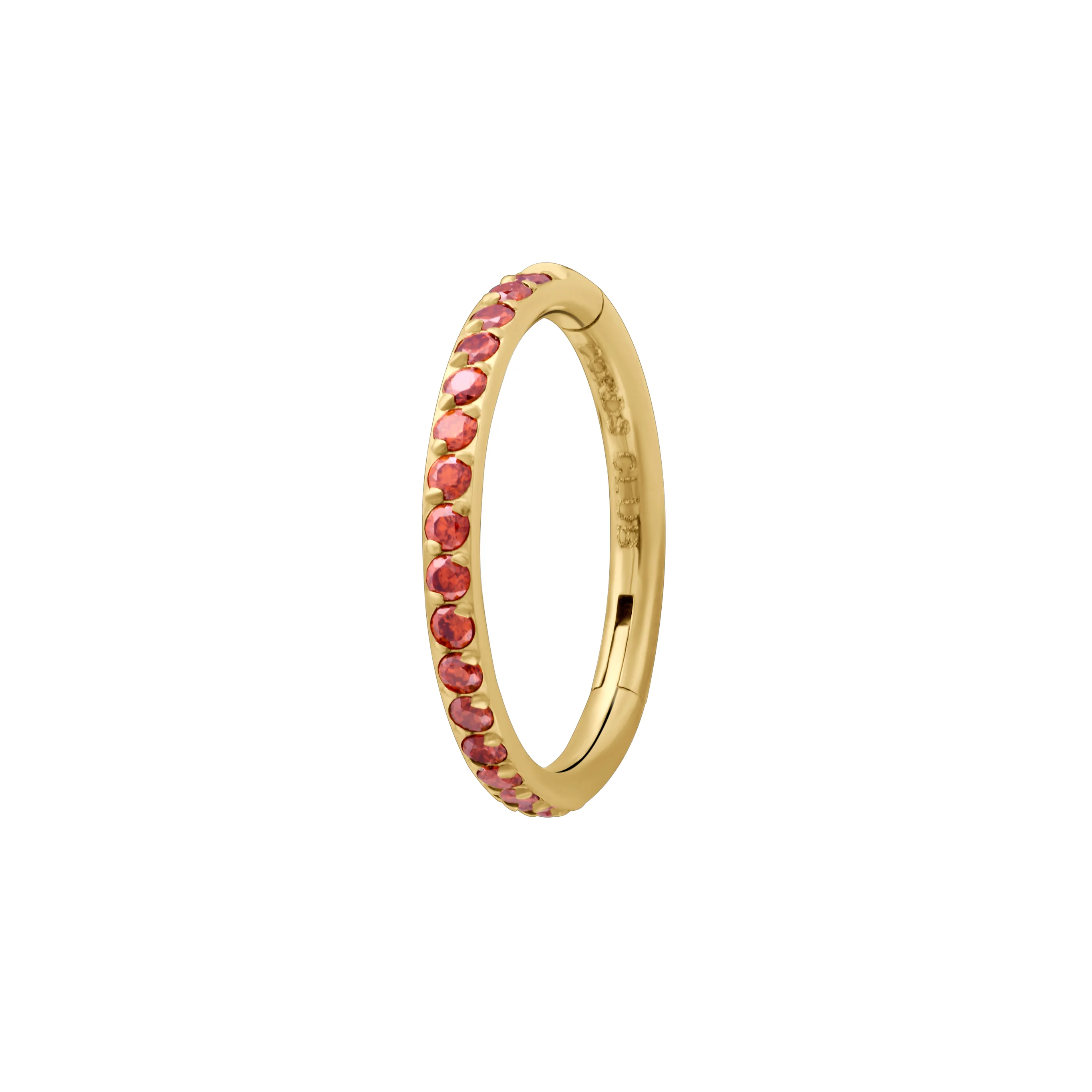 Gem Clicker Hoops - Garnet - Image 5