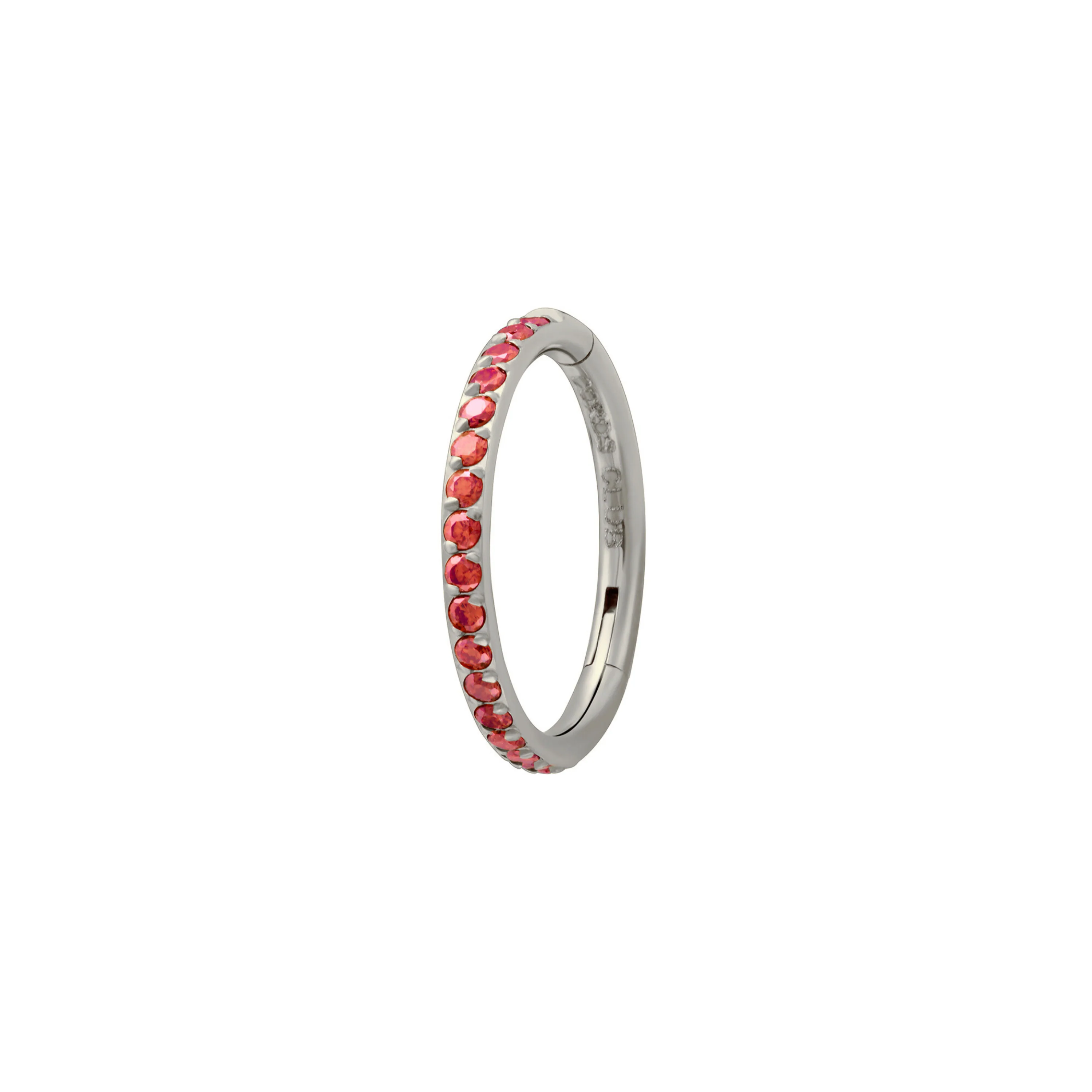 Gem Clicker Hoops - Garnet - Image 7