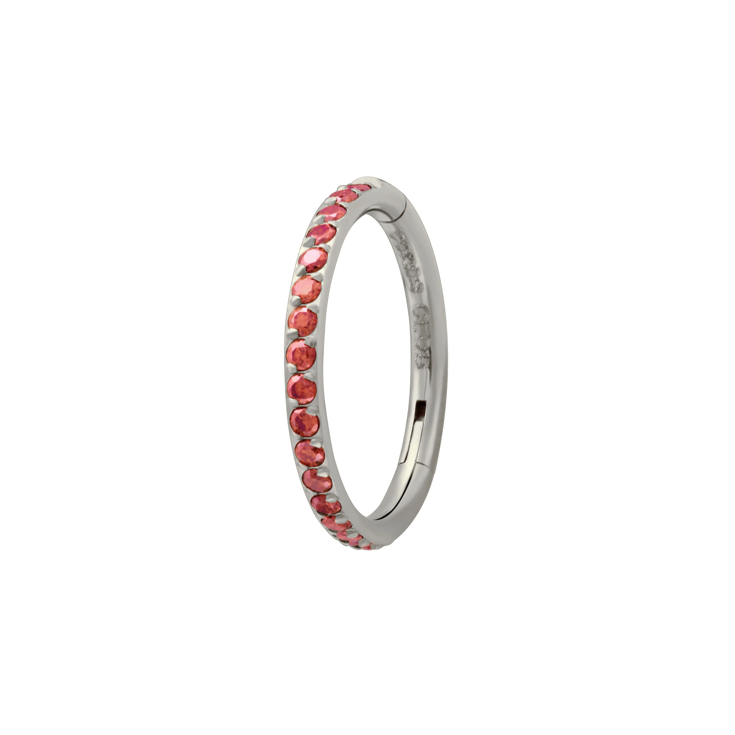 Gem Clicker Hoops - Garnet - Image 8